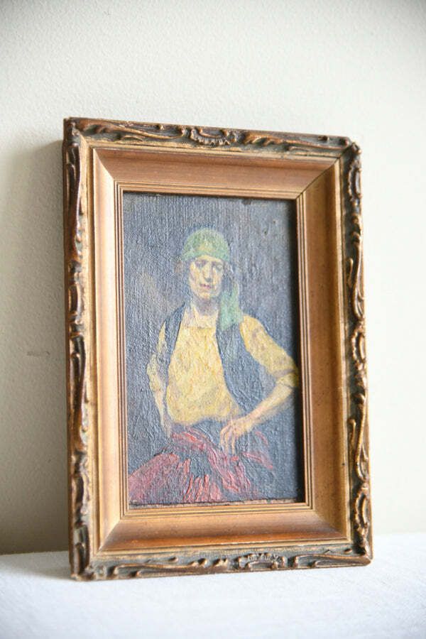 The Gipsy No 3 Small Oil Painting photo furniture