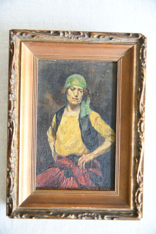 The Gipsy No 3 Small Oil Painting photo vinterior