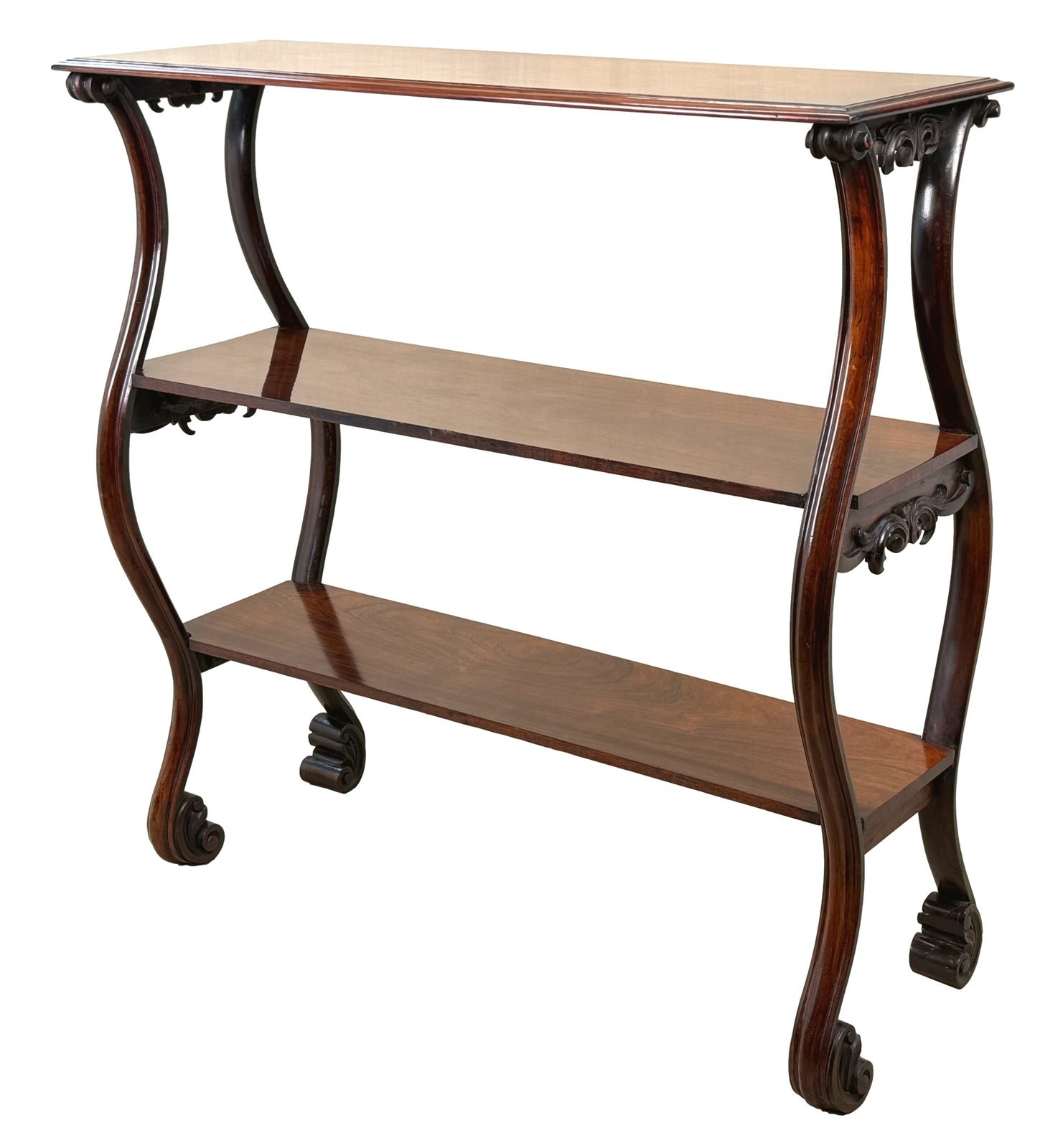 Buffet central d'époque milieu XIXe siècle en palissandre (Angleterre, vers 1840)