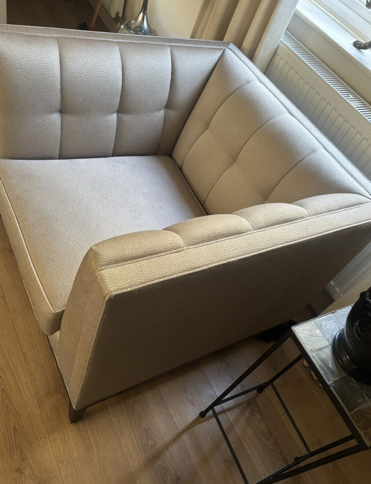 Stunning Alexander Armchair With Fabric 'Element Biscuit'   Rrp £3400 photo buy