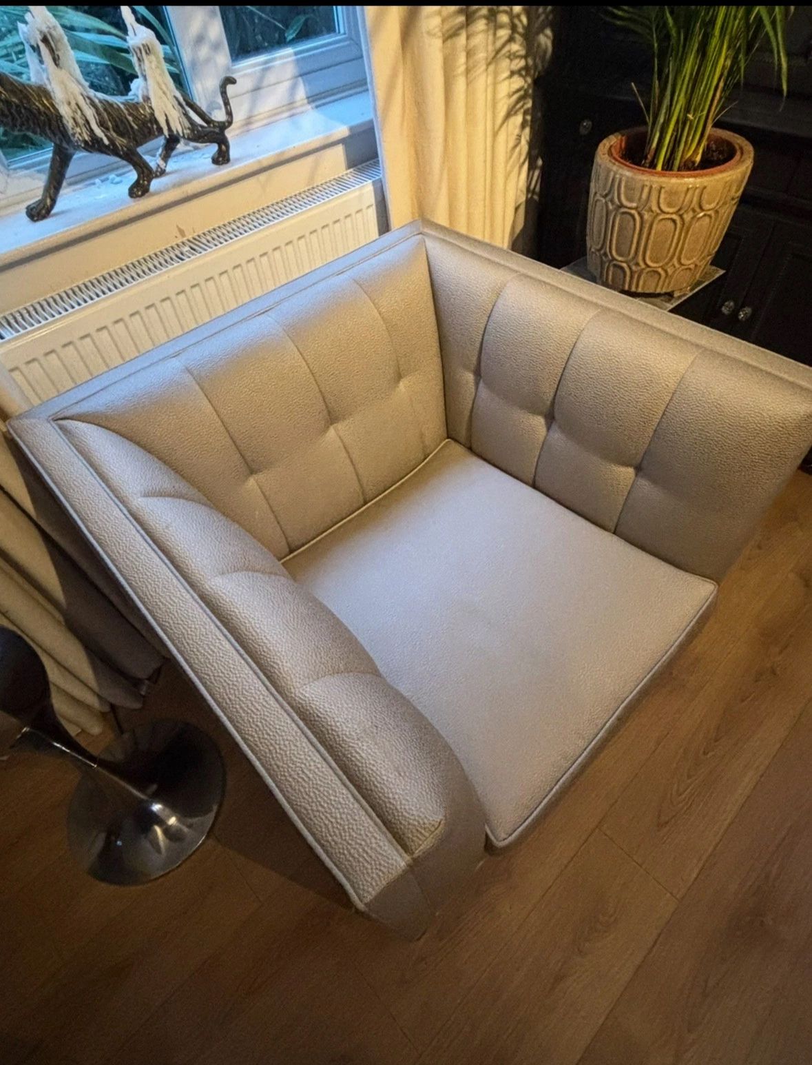 photo furniture Stunning Alexander Armchair With Fabric 'Element Biscuit'   Rrp £3400