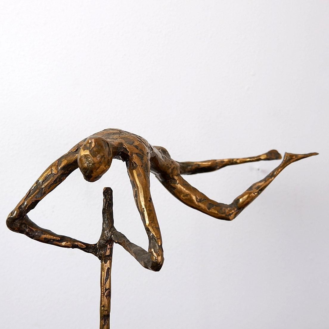 Acrobatic Man Bronze Sculpture By Pieter Florizoone (1937 2015)   Belgium photo for sale