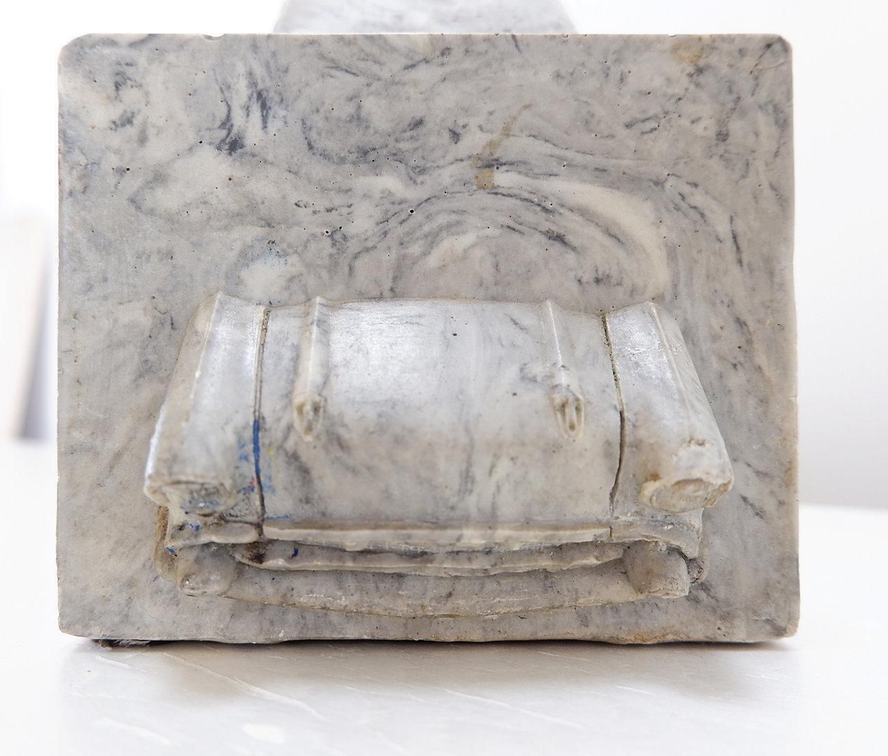 photo vinterior Cast Resin Sculpture "La Mort De L'automobile" Of The Work Of Fernand Flausch