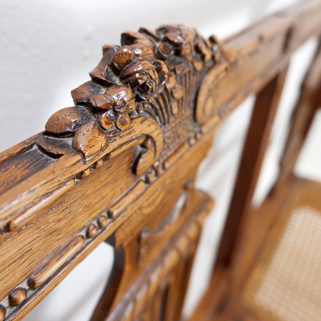 Neoclassical Style Bench Carved Lyres On The Seat Back   20th photo 1338.0