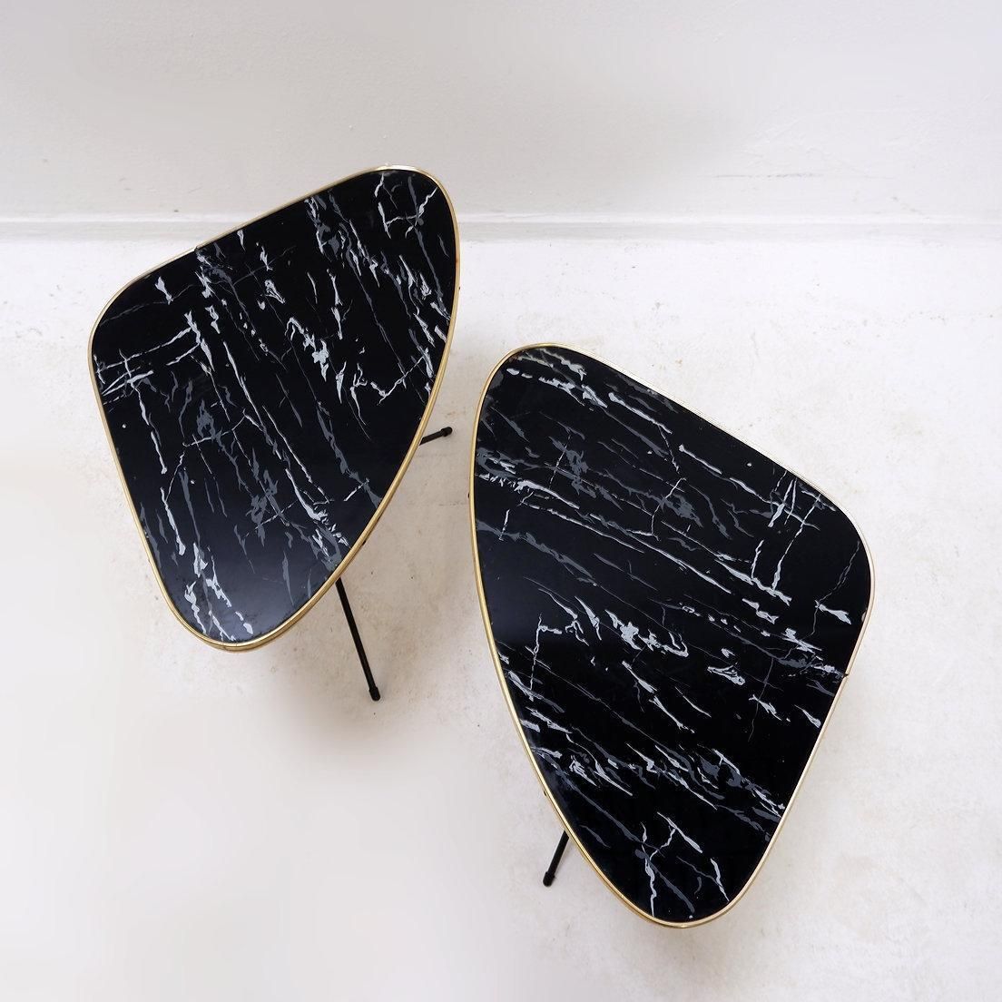 Pair Of Atomic Expo Tripod Tables From Erdal, 1950s photo buy