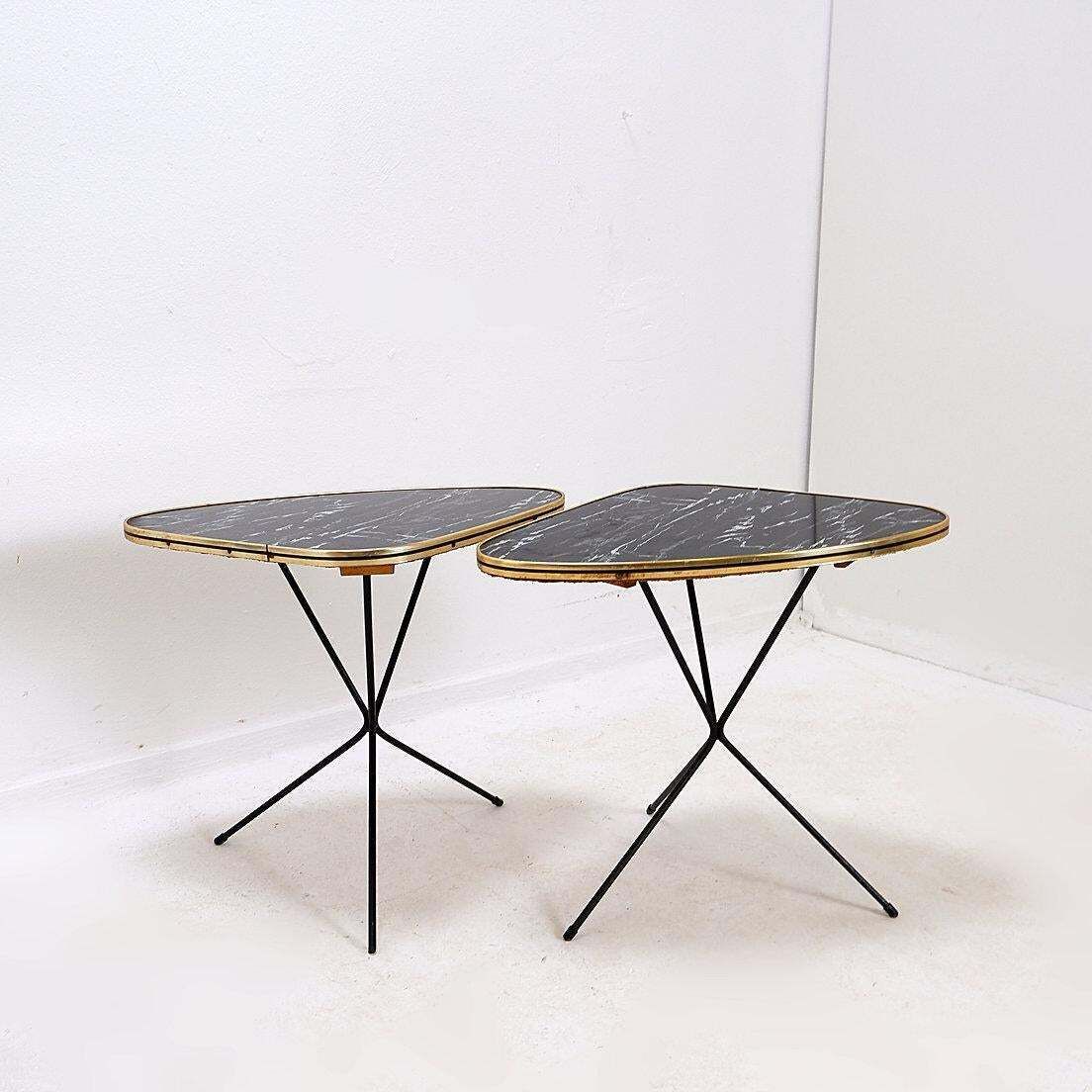 photo furniture Pair Of Atomic Expo Tripod Tables From Erdal, 1950s