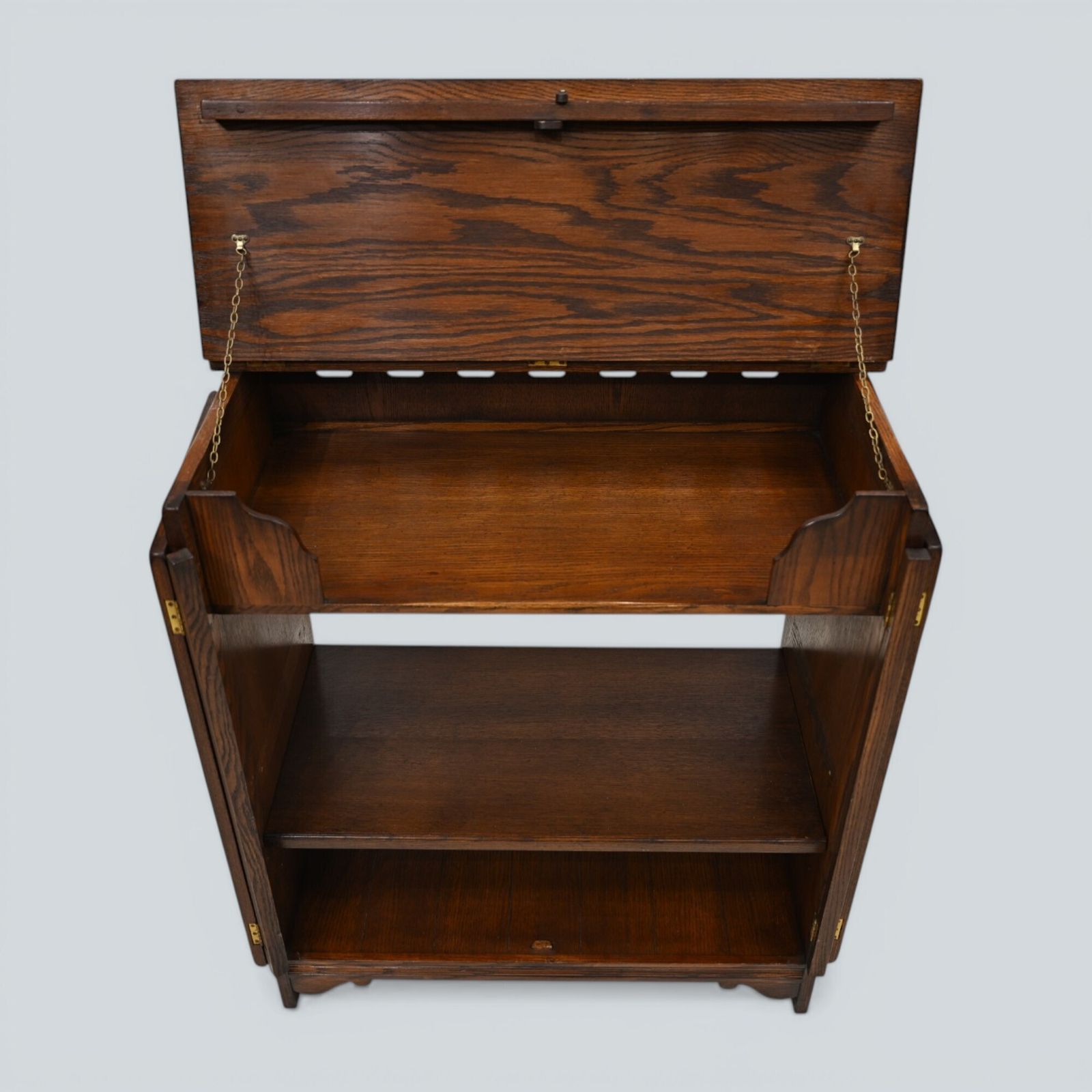 347.0 Reprodux Hi Fi Cabinet Record Player Area Free Uk Delivery photo