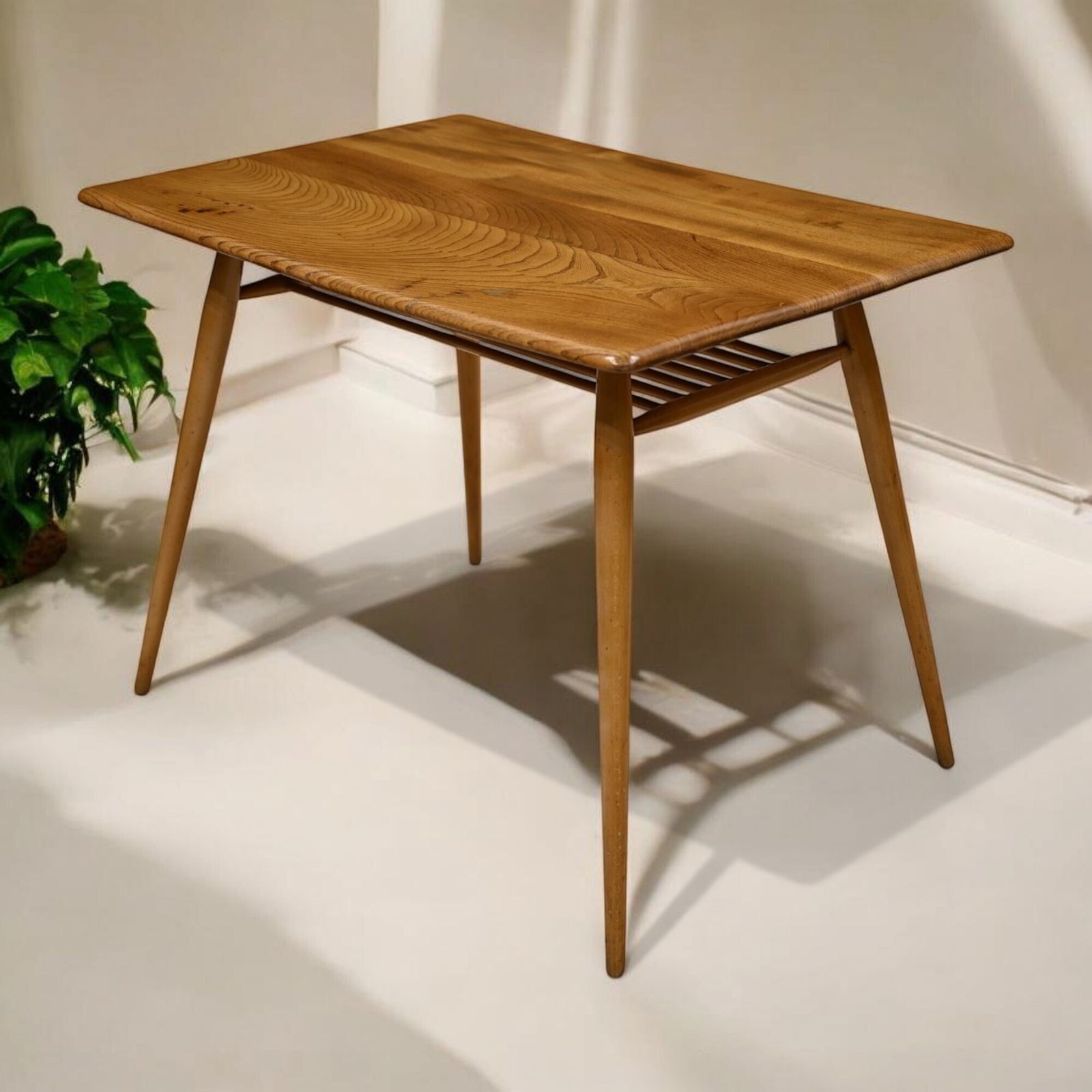 Ercol Small Dining Table 1960s Vintage Slats Light 393 Free Uk Delivery