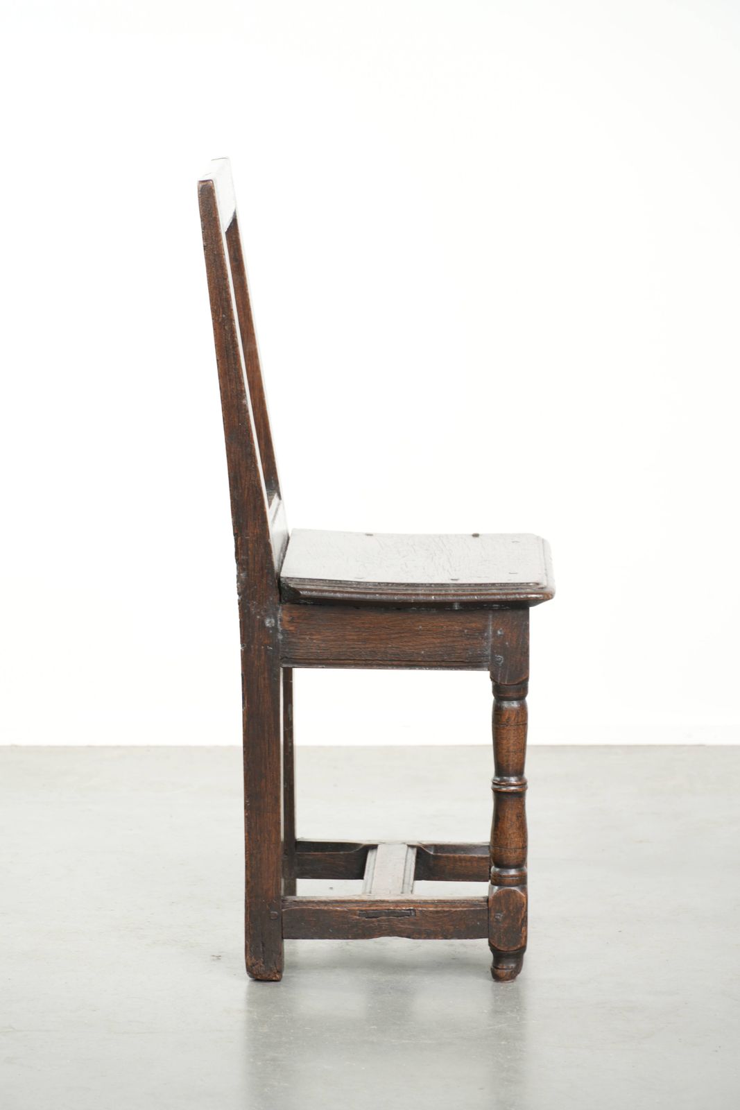 Beautiful And Subtle French Antique Lorraine Chair From The 18th Century Made Of Oak With Beautiful Deep Colors photo for sale