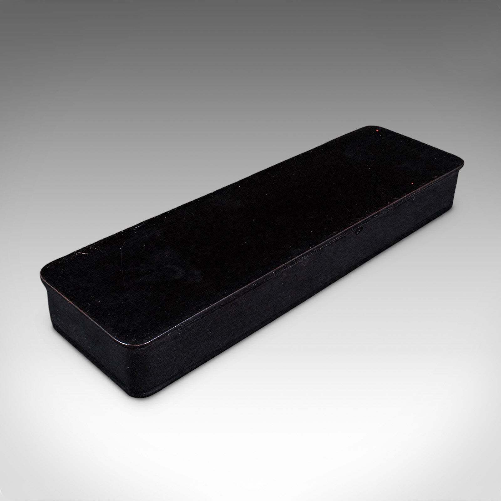 photo for sale Vintage Japanned Pen Box, Japanese, Lacquer, Calligrapher's Quill Case, Art Deco