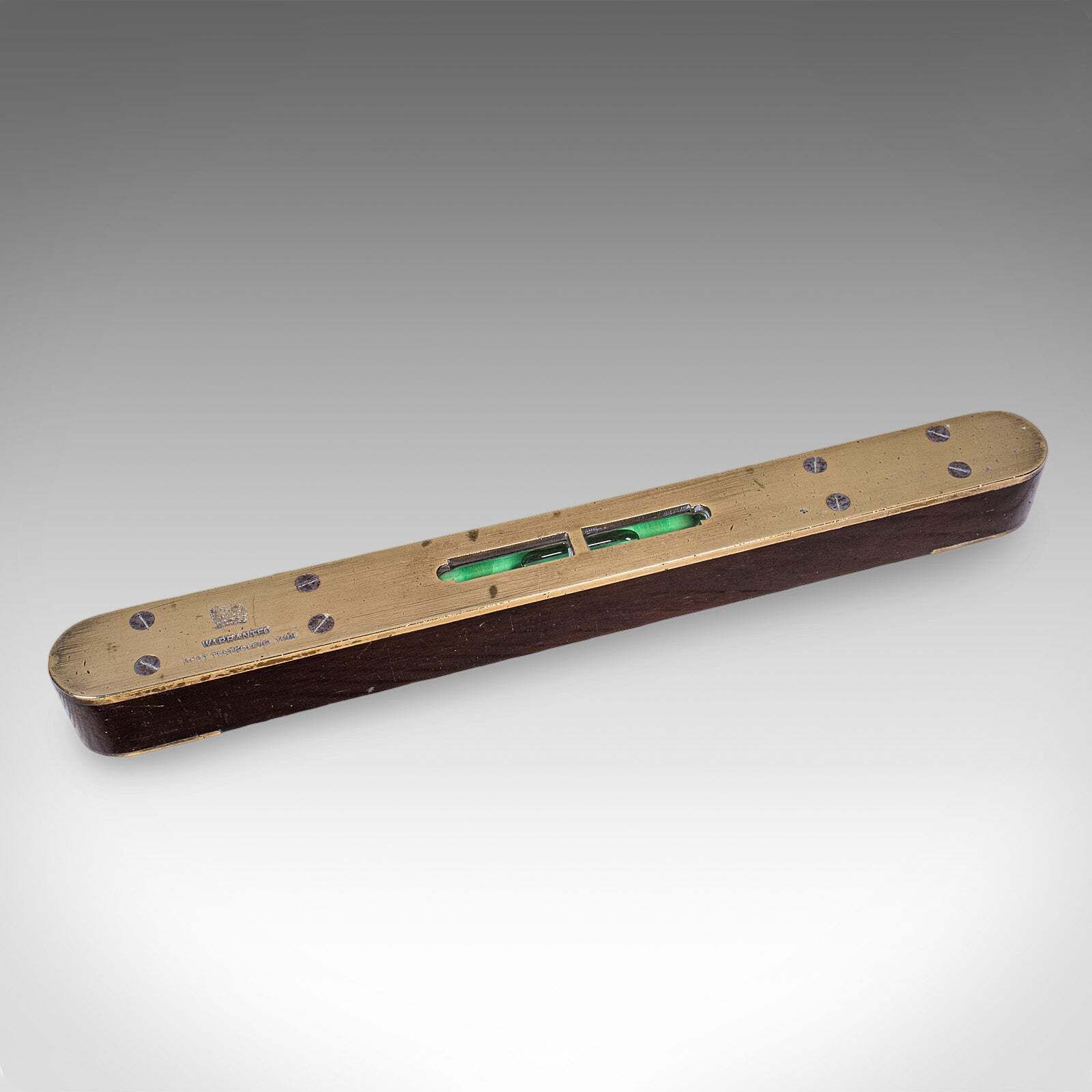 Antique Boat Builder's Spirit Level, English, Tradesman's Instrument, Edwardian