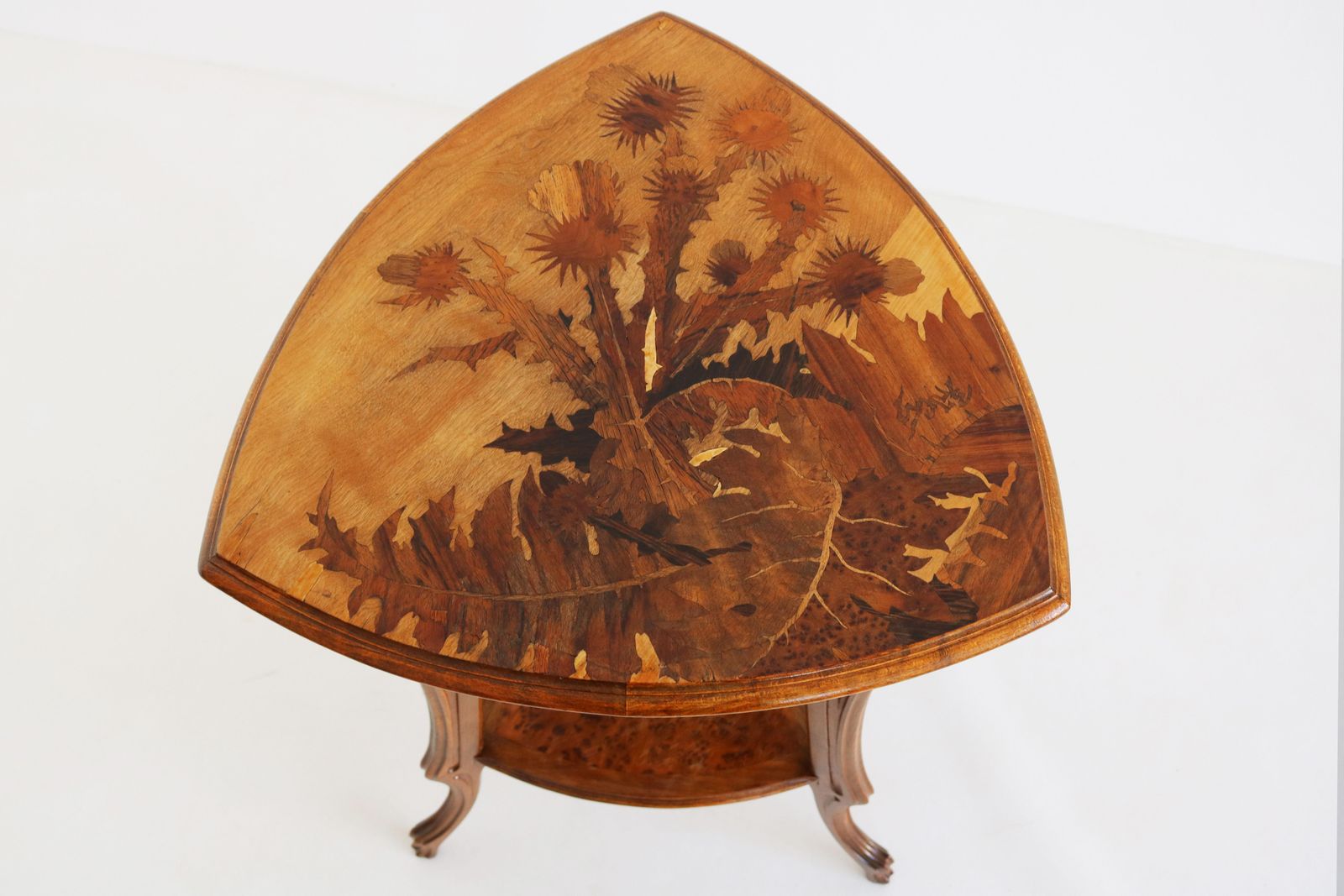 Guéridon d'époque Art Nouveau « Thistle », par Emile Galle, 1900 photo vinterior