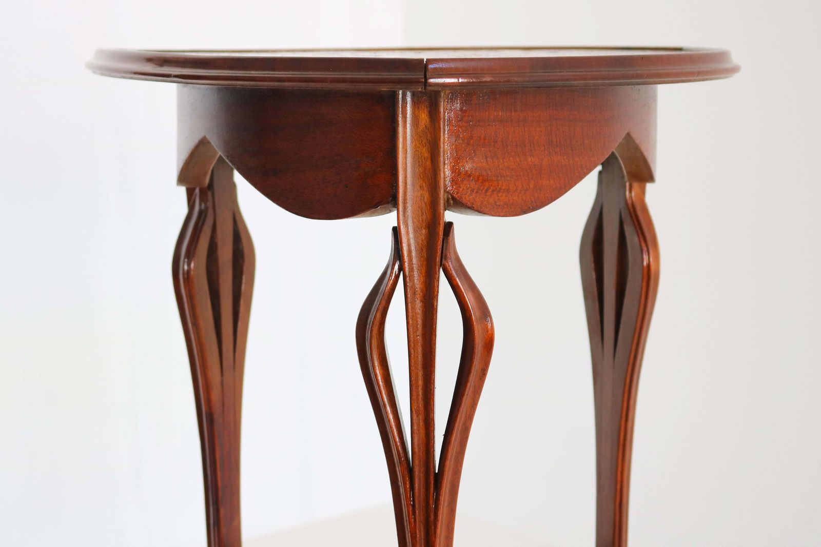 Antique French Art Nouveau Side Table “Lilly” Signed By Louis Majorelle 1900 photo vintage