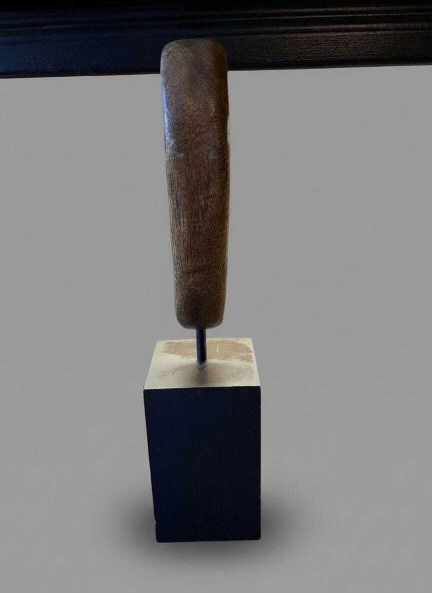 Mid Century Style Abstract Wooden Sculpture, Referred To As A Teardrop photo furniture