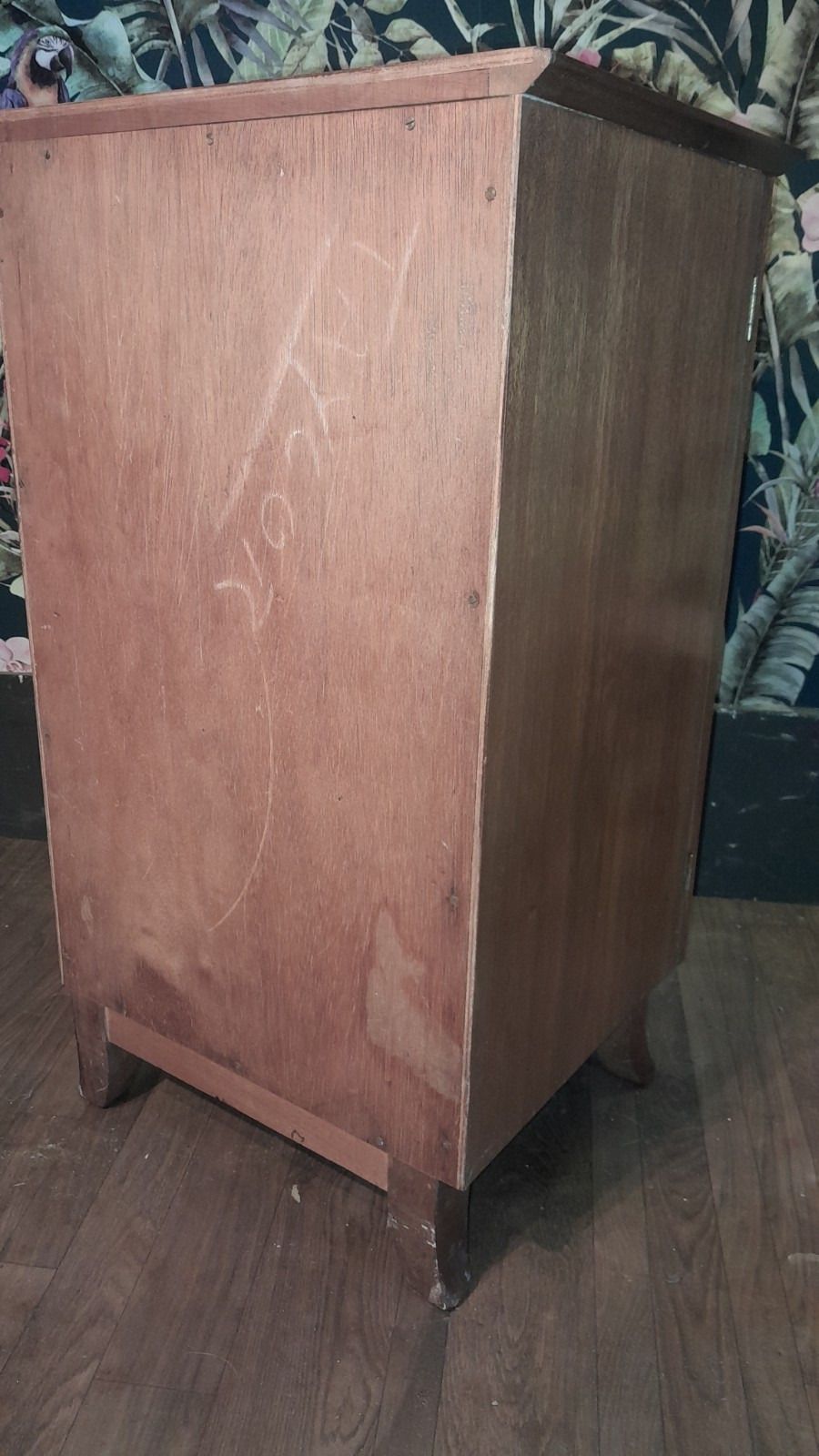photo for sale Stylish Mid Century 1 Door Bedside Cabinet With Original Handle.