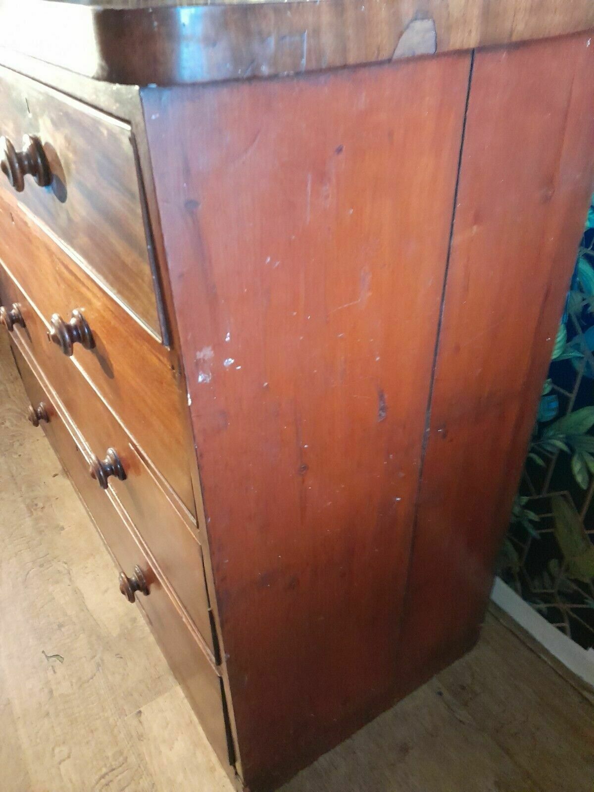 Large Victorian Chest Of 2 Short Over 3 Long Drawers photo Furniture