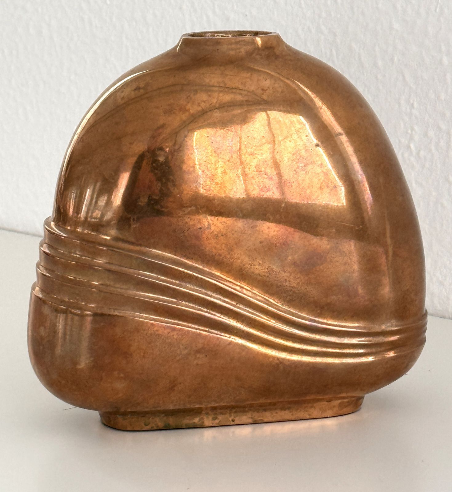 Esa Fedrigolli Signed Bronze Vase, Italy, 1970s photo 1200.0