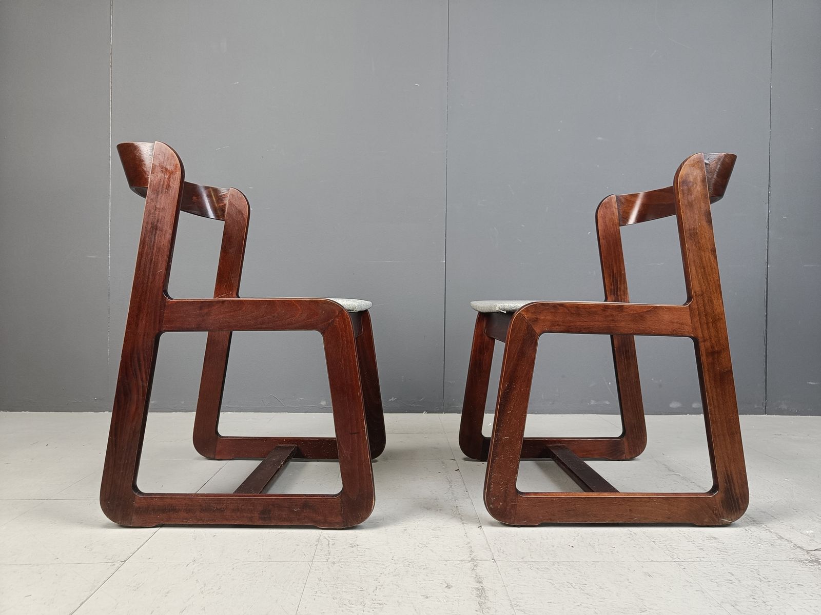 Set Of 6 Vintage Dining Chairs By Mario Sabot, 1970s photo for sale