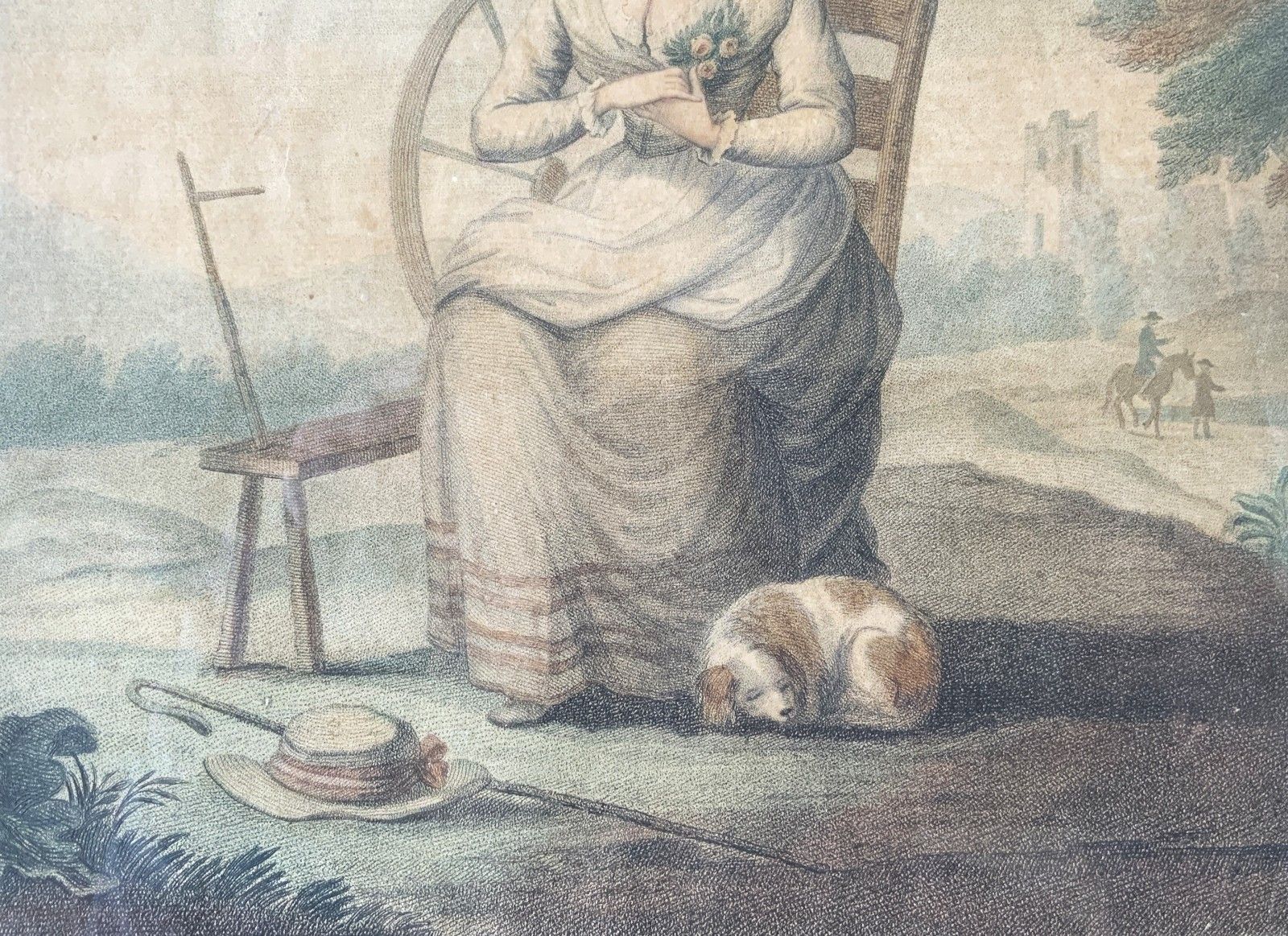 Regency Hogarth Framed Hand Coloured Engraving After Henry William Banbury photo 239.0