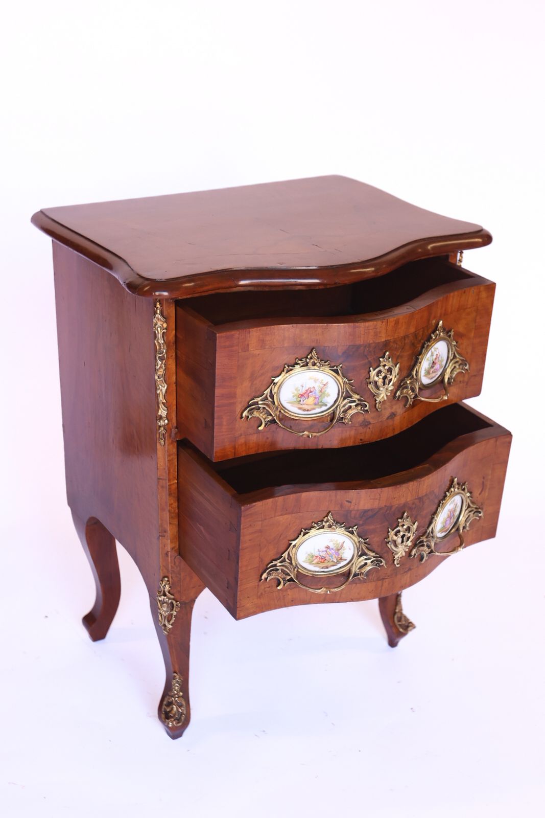 750.0 C19th French Walnut Cameo Plaque Chest photo