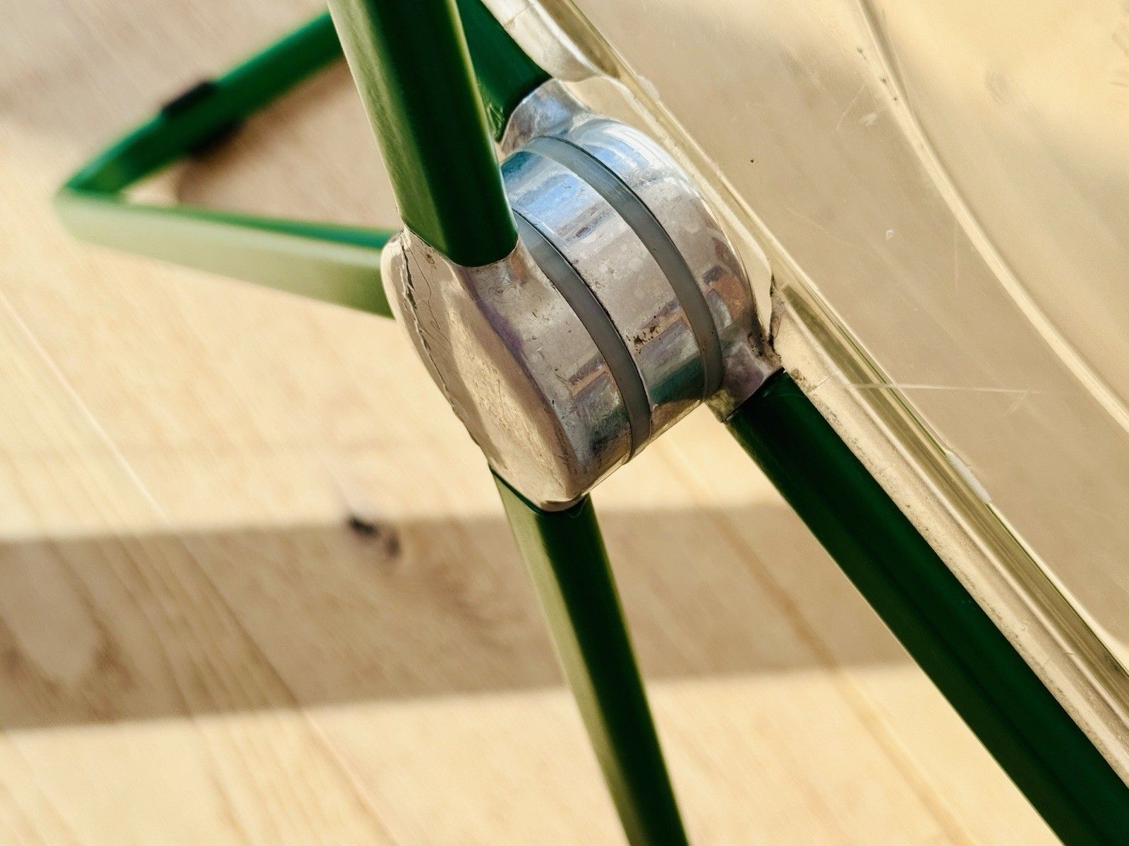 1960s Green Plia Folding Chair By Giancarlo Piretti Anonima Castelli A/F photo Furniture