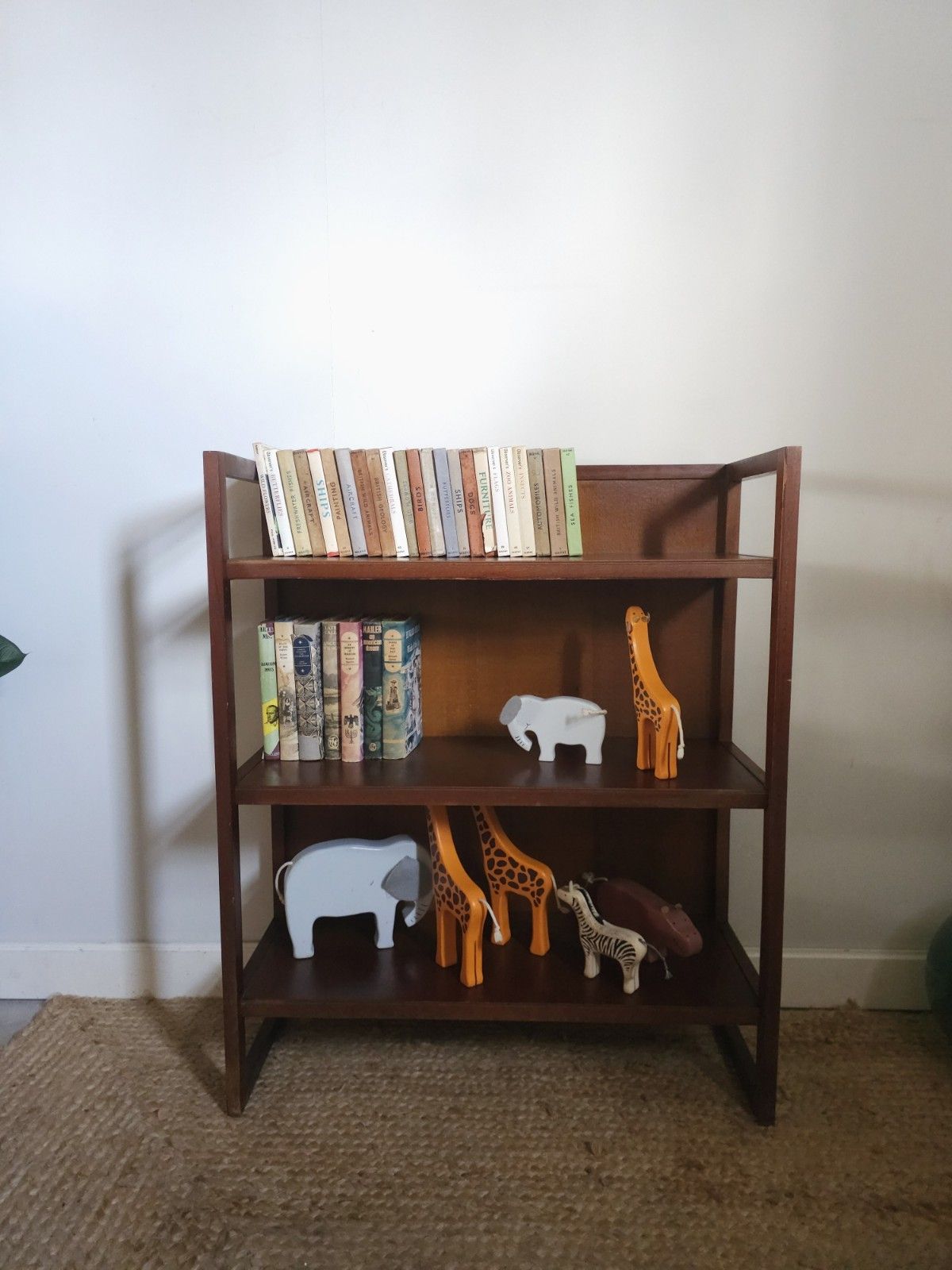 Mid Century Shelves Teak Vintage Freestanding Book Shelf Unit Retro Delivery photo 155.0