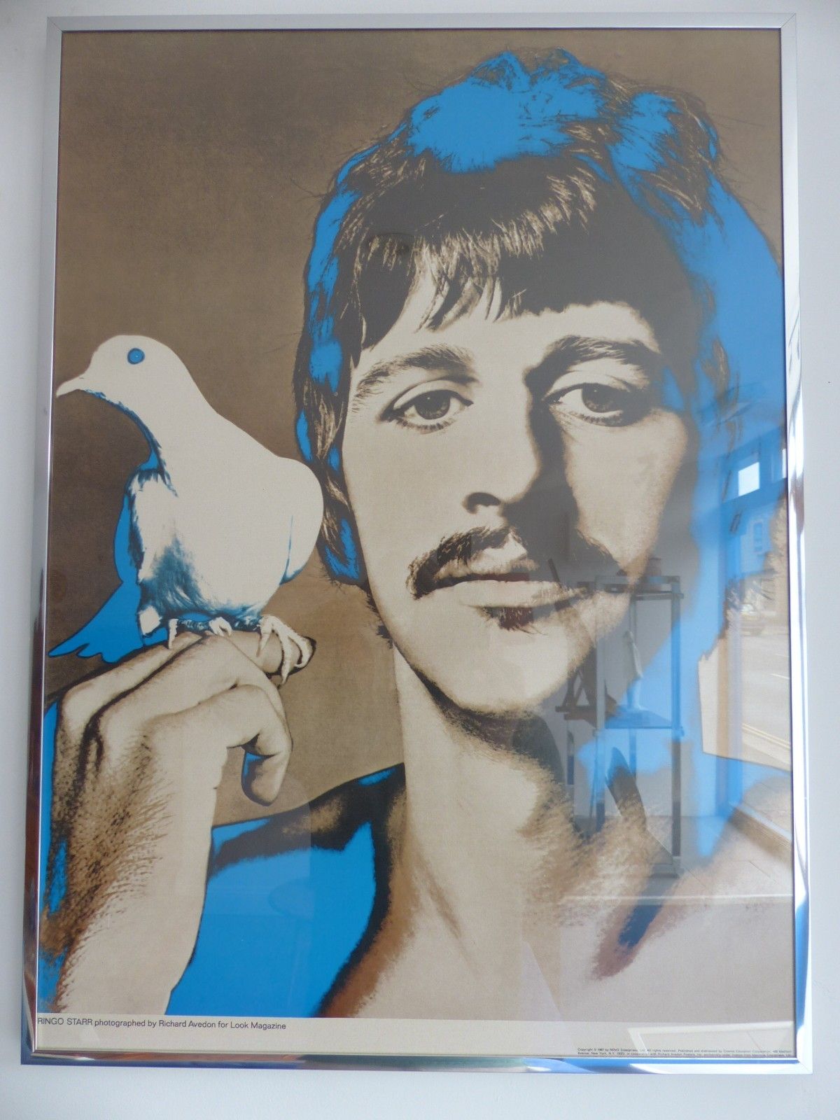 photo furniture Set Four Original 1967 Richard Avedon Look Magazine Beatles Posters Vgc / Framed