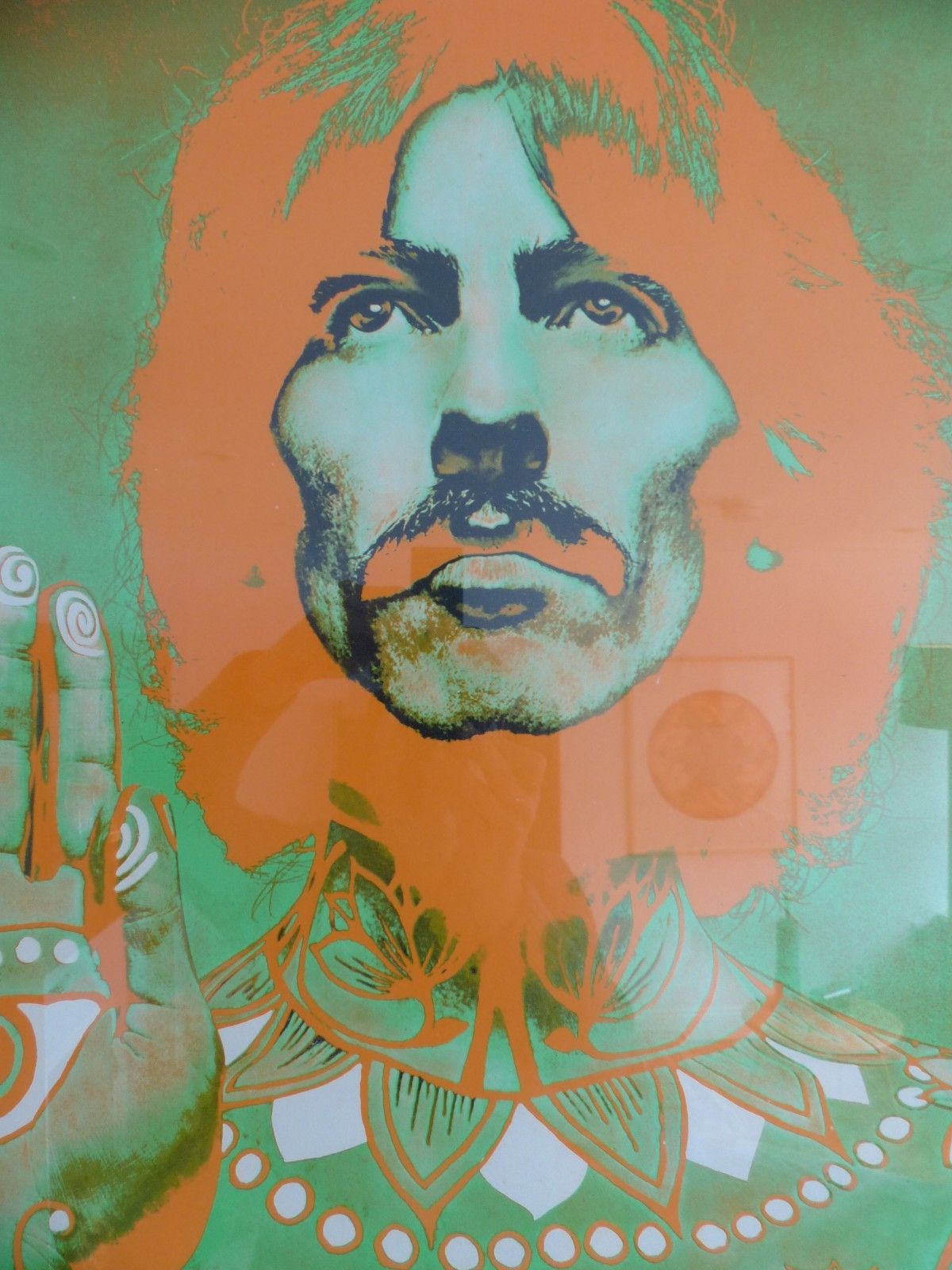photo vinterior Set Four Original 1967 Richard Avedon Look Magazine Beatles Posters Vgc / Framed