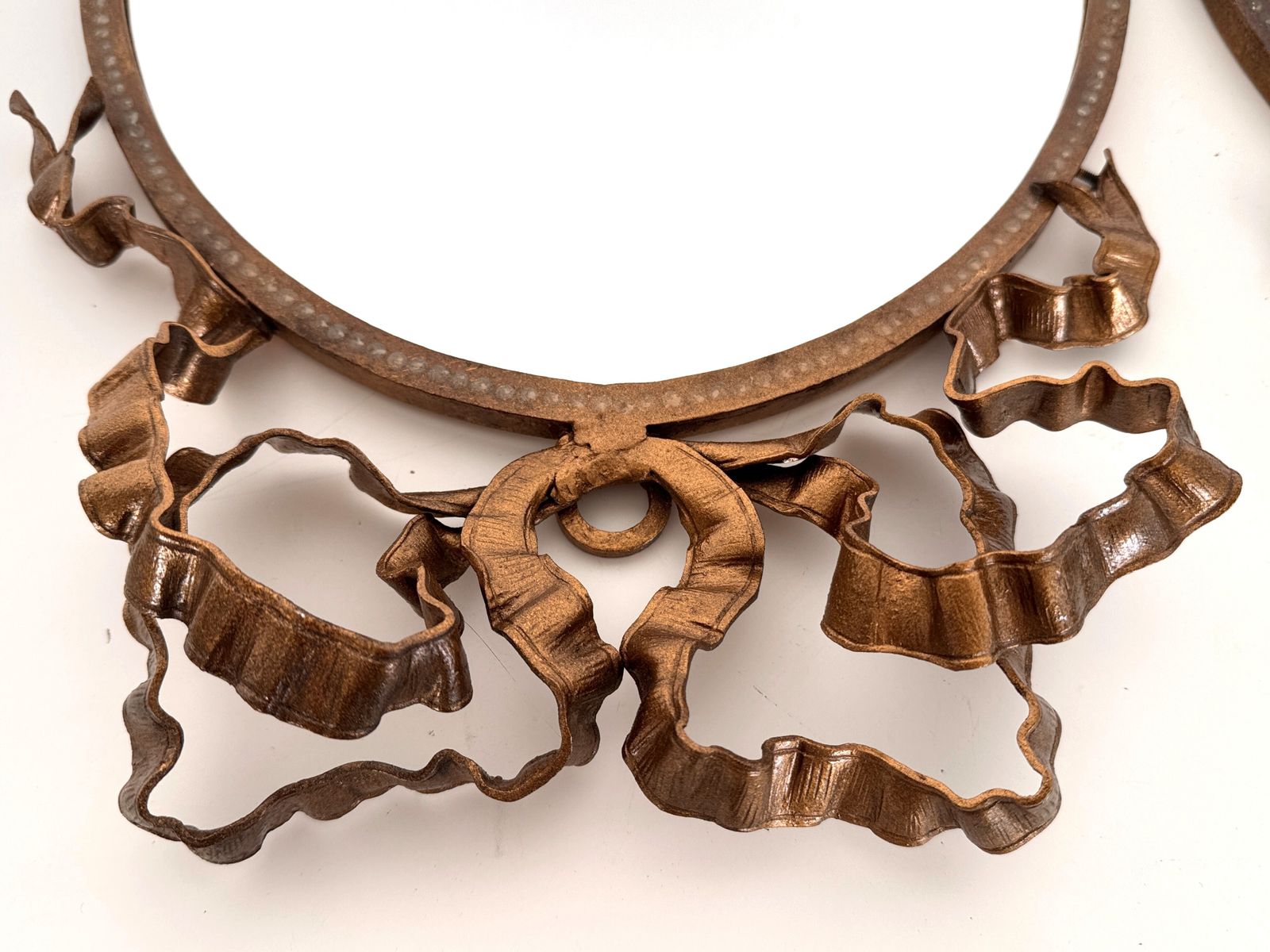 photo buy Pair Of Italian Midcentury Wrought Iron Wall Mirrors, 1950s