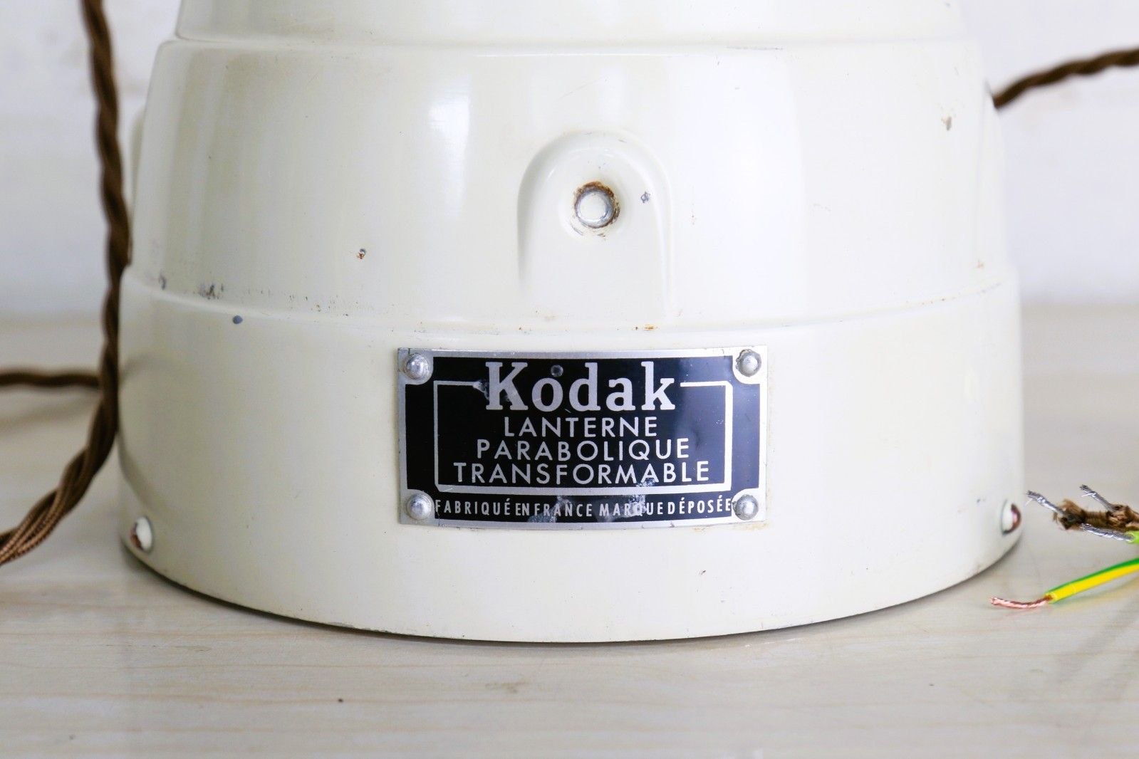 Ceiling Light Vintage French Kodak Parabolique Lanterne Stepped Beehive Pendant photo vintage