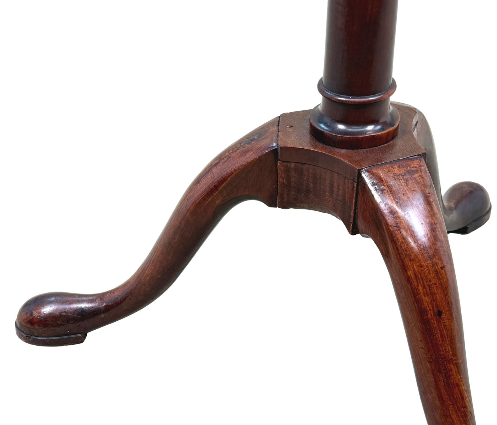 Rare 18th Century Georgian Mahogany Torchere Candle Stand (England, Circa 1750) photo Furniture