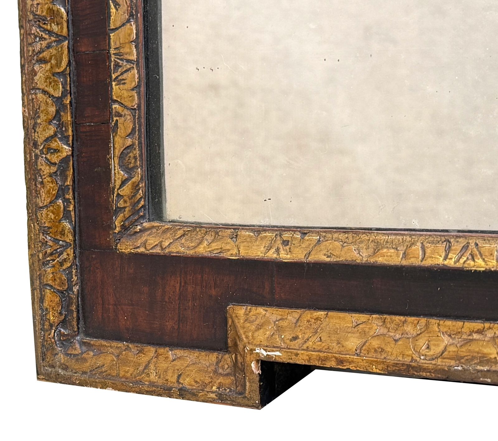 Early 18th Century Georgian Walnut & Gilt Wall Mirror (England, Circa 1720) photo Home Decor