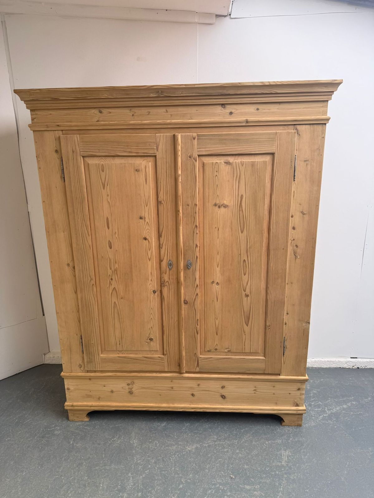 An Amazing Georgian Pine Knockdown Wardrobe To Paint /Wax photo for sale