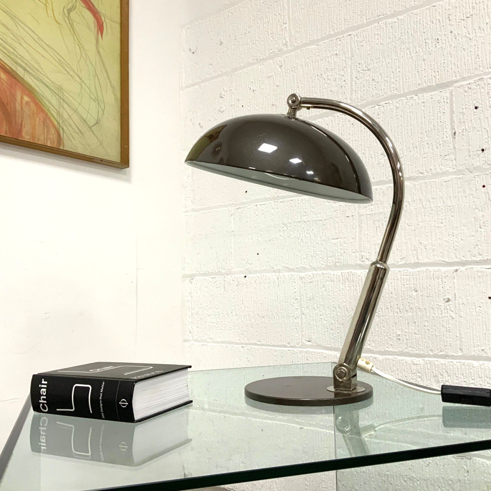 Hala Zeist Model 144 Desk Lamp By H Busquet 1950s Bauhaus