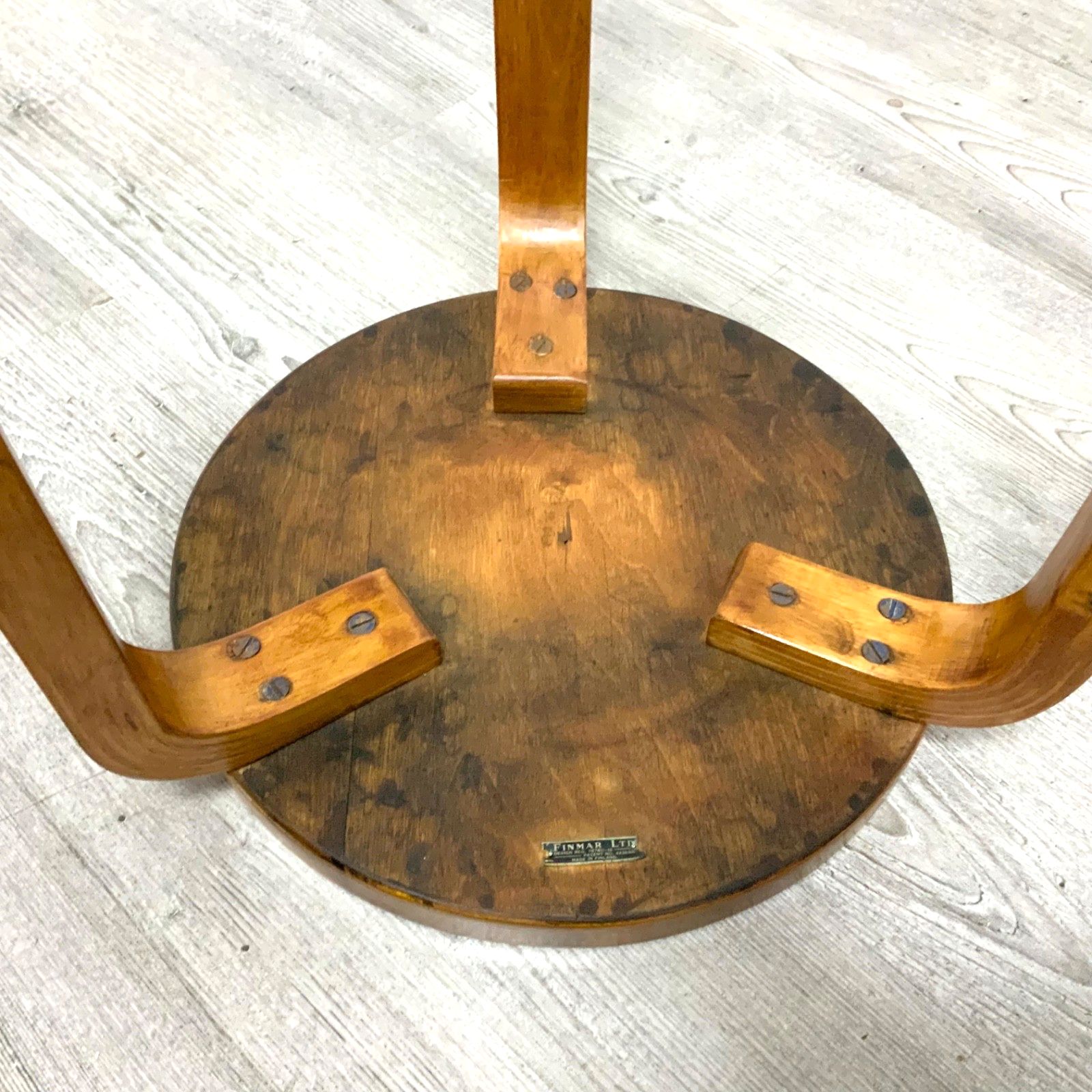photo furniture A Set Of 4 Original “Finmar” Alvar Aalto Model 60 Stools 1930s Artek