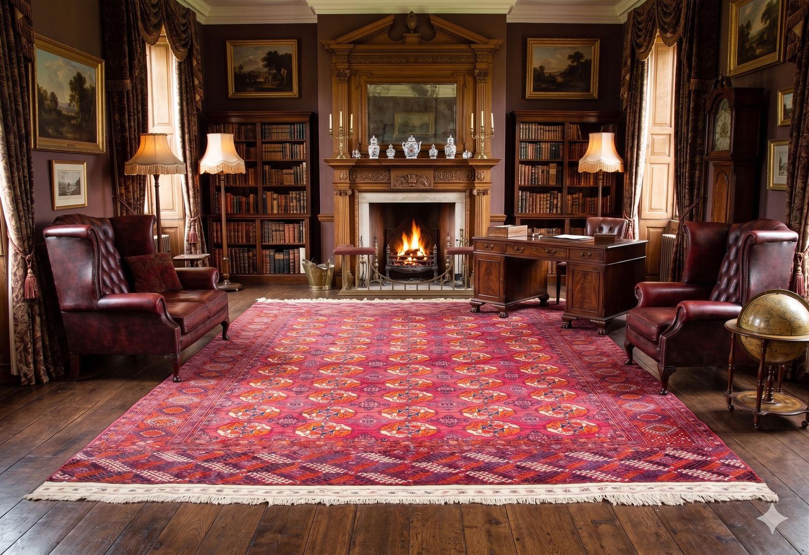 Antique Turkman Carpet 300×230 photo buy