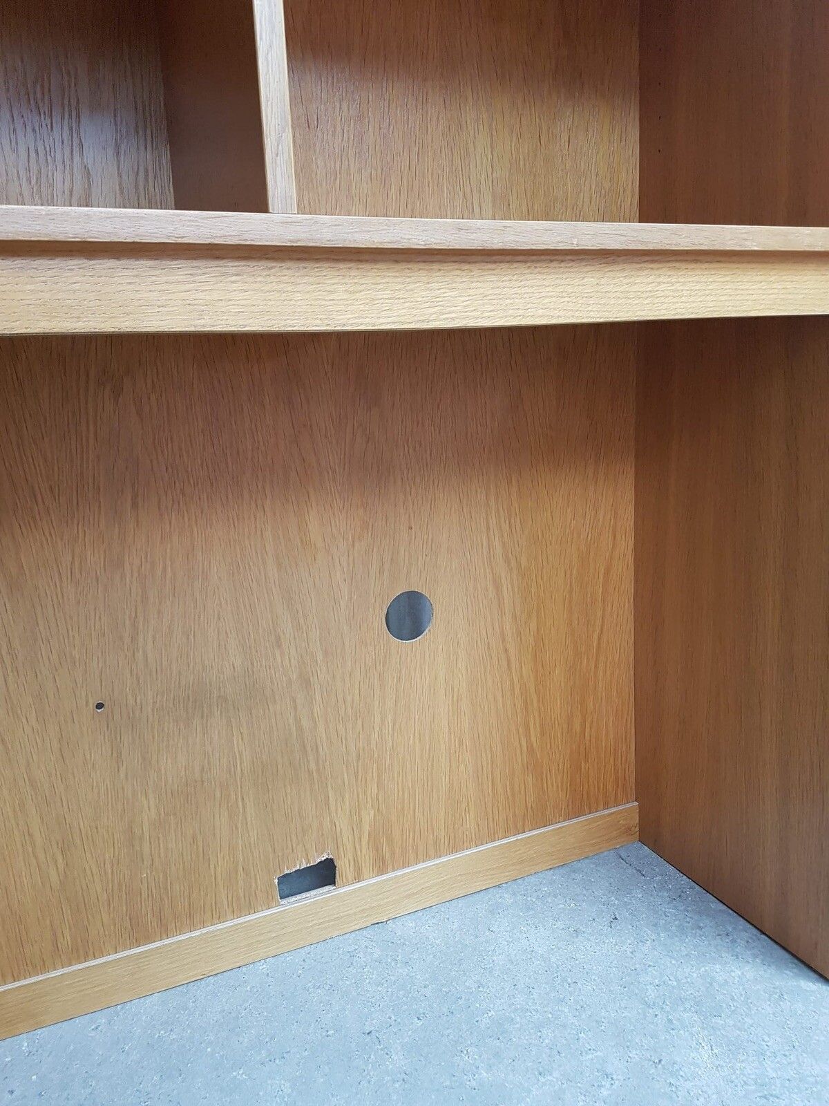 Vtg Mid Century Danish Oak Bookcase Shelving Wall Unit Retro Scandi R470 photo vintage