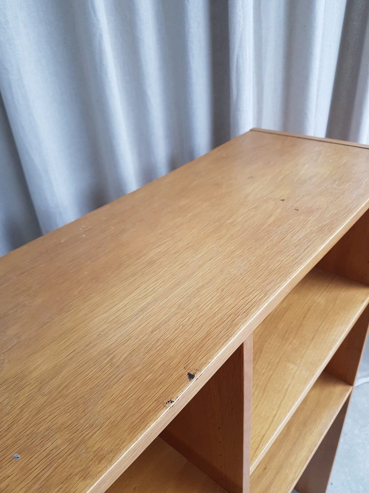photo furniture Vtg Mid Century Danish Oak Bookcase Shelving Wall Unit Retro Scandi R470