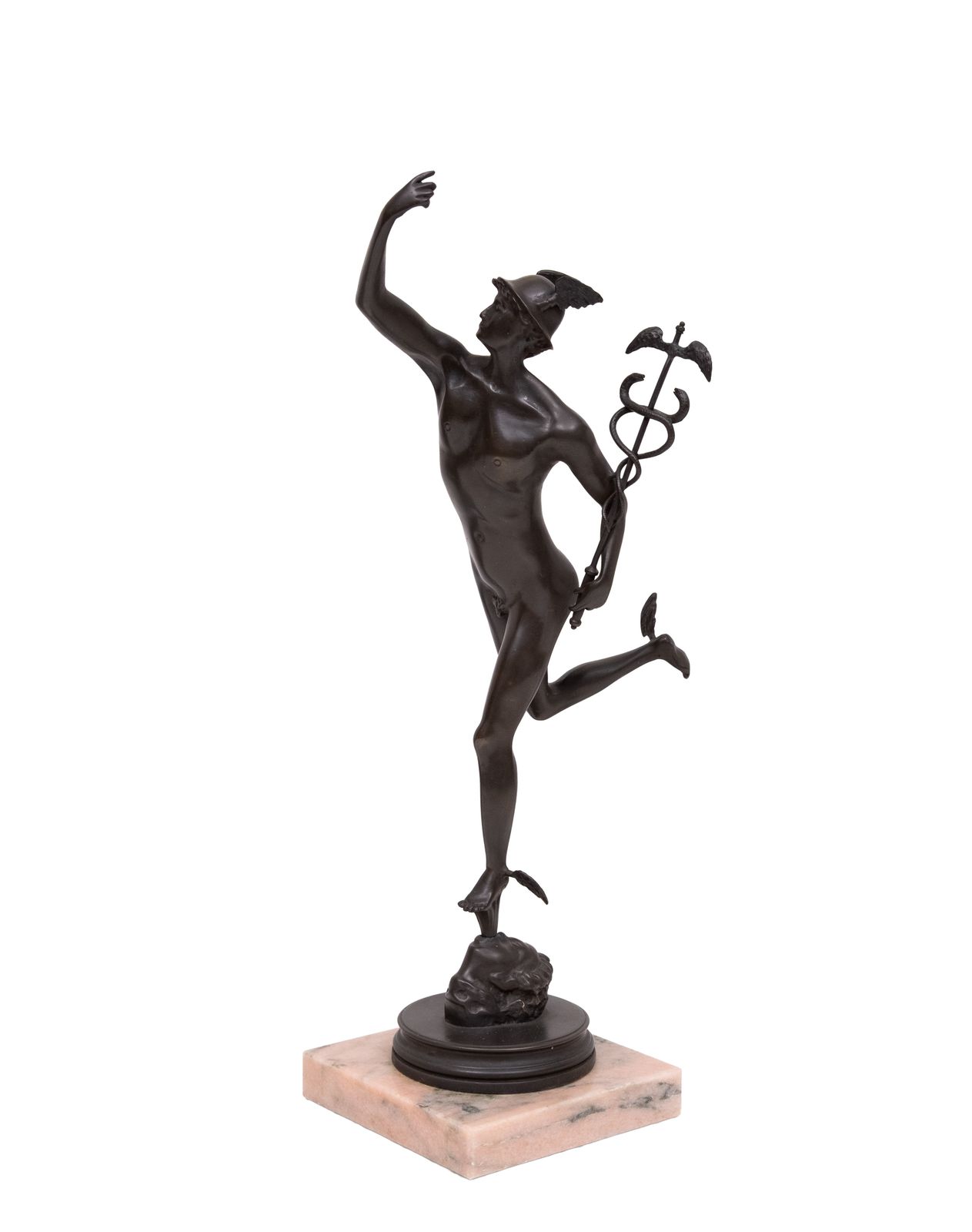 Italian Bronze Sculpture Of Mercury/Hermes After Giambologna photo vinterior