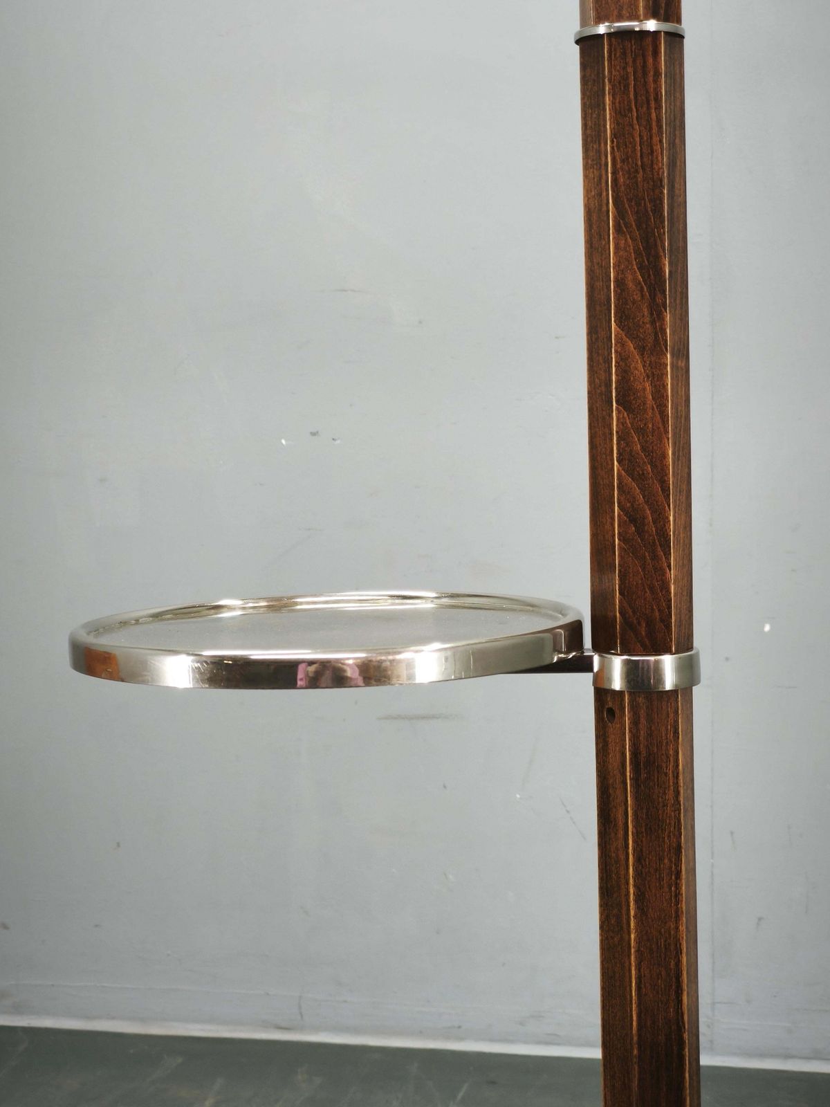 Czech Art Deco Adjustable Floor Lamp With Table, 1930s photo buy