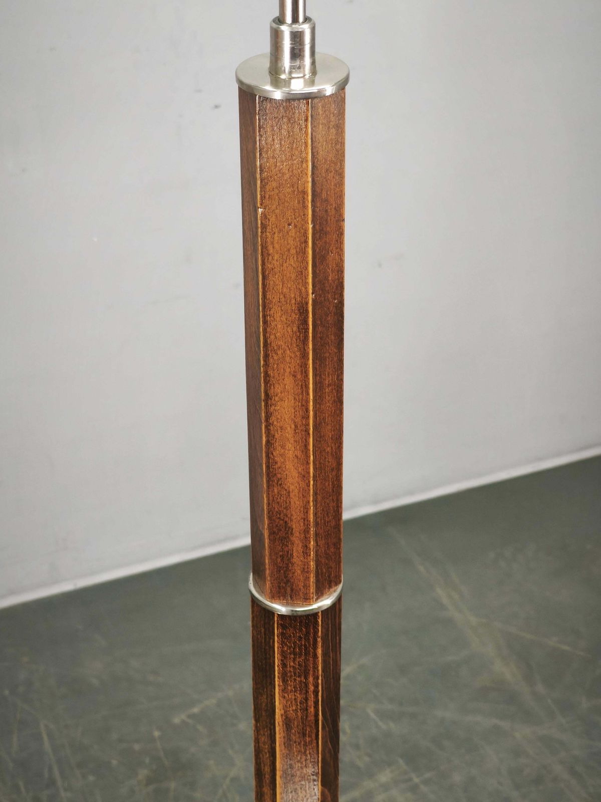 photo for sale Czech Art Deco Adjustable Floor Lamp With Table, 1930s