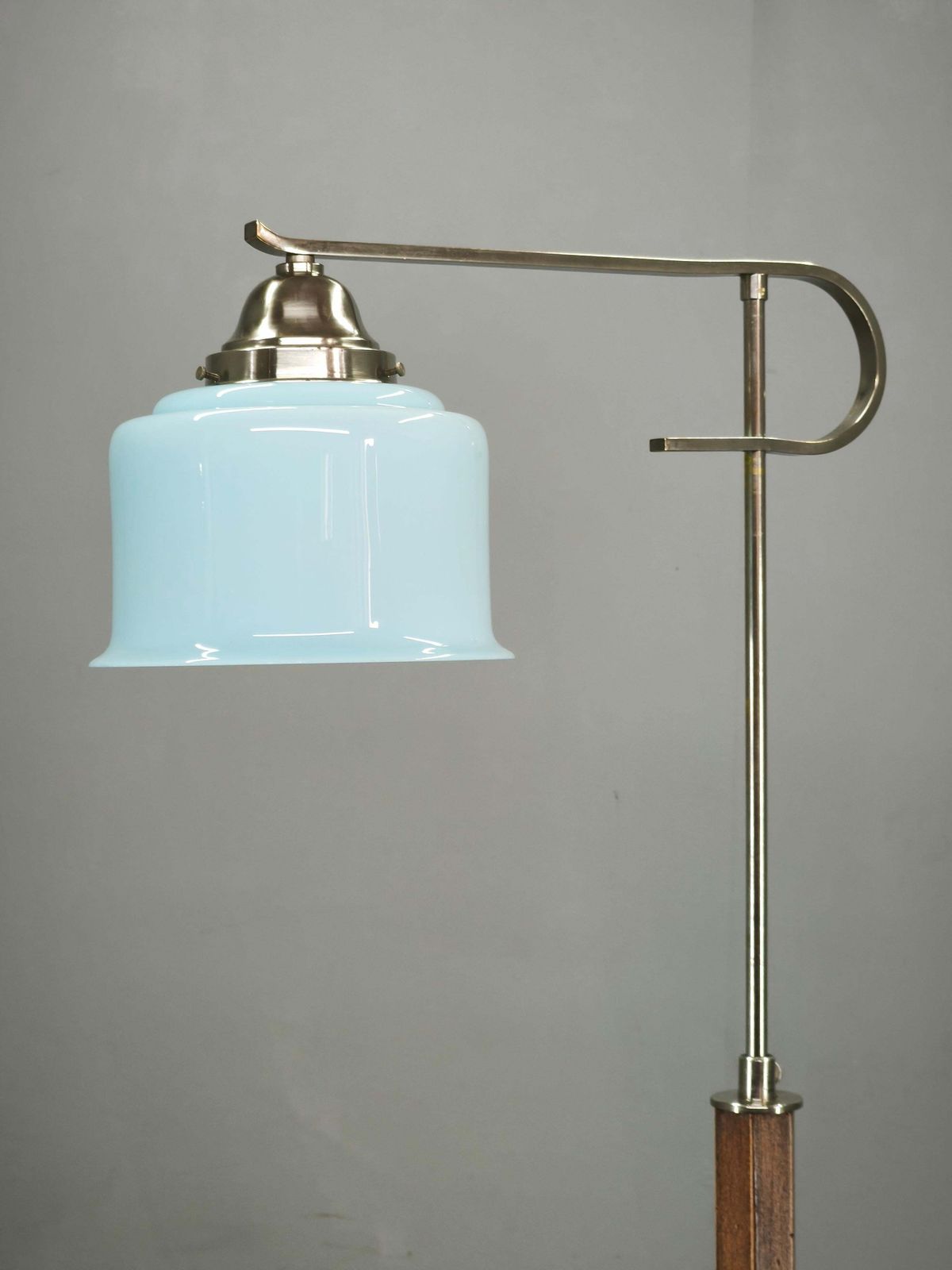 photo buy Czech Art Deco Adjustable Floor Lamp With Table, 1930s