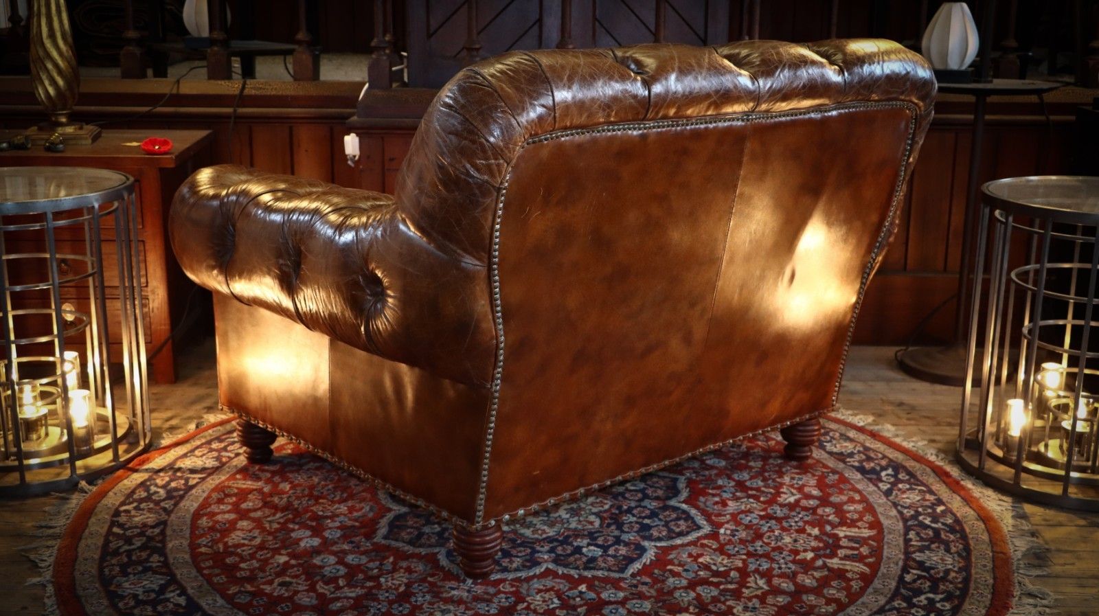photo furniture Stunning Timothy Oulton Heritage Cigar Club Leather Armchair Antique Whisky 🚚🚚