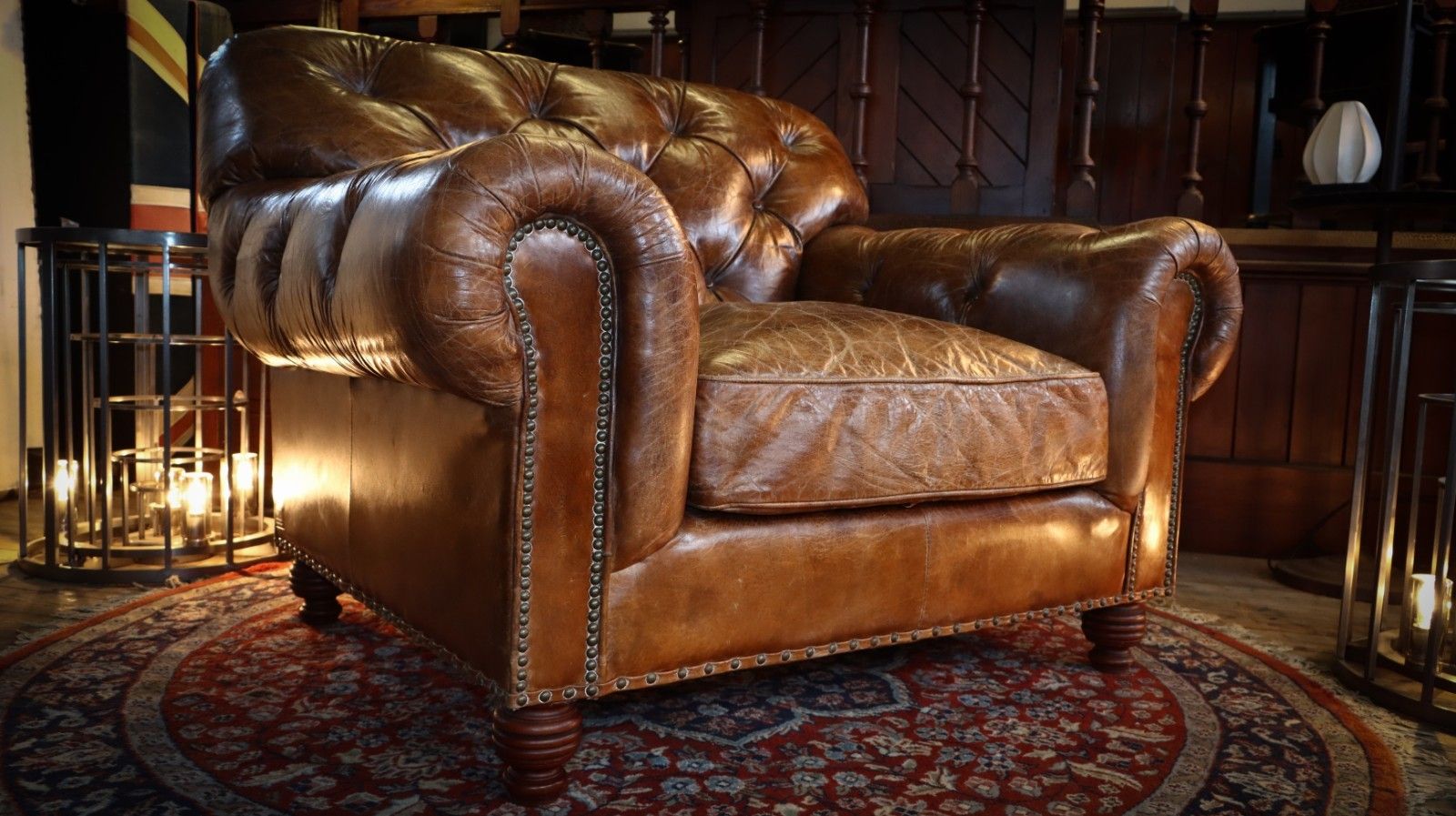 photo buy Stunning Timothy Oulton Heritage Cigar Club Leather Armchair Antique Whisky 🚚🚚
