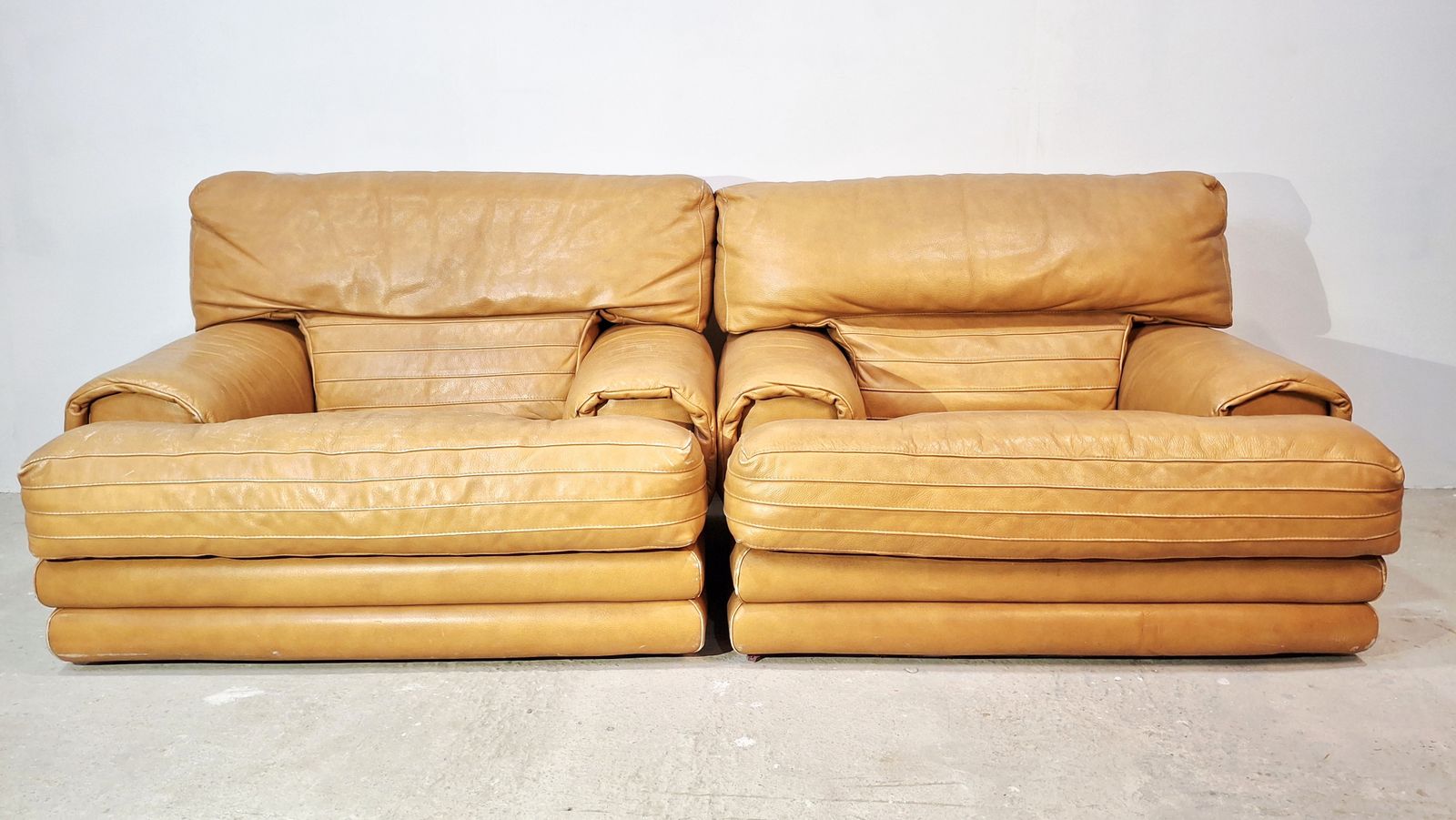 70s Italian Lounge Leather Chair 1 Of 2 photo Furniture