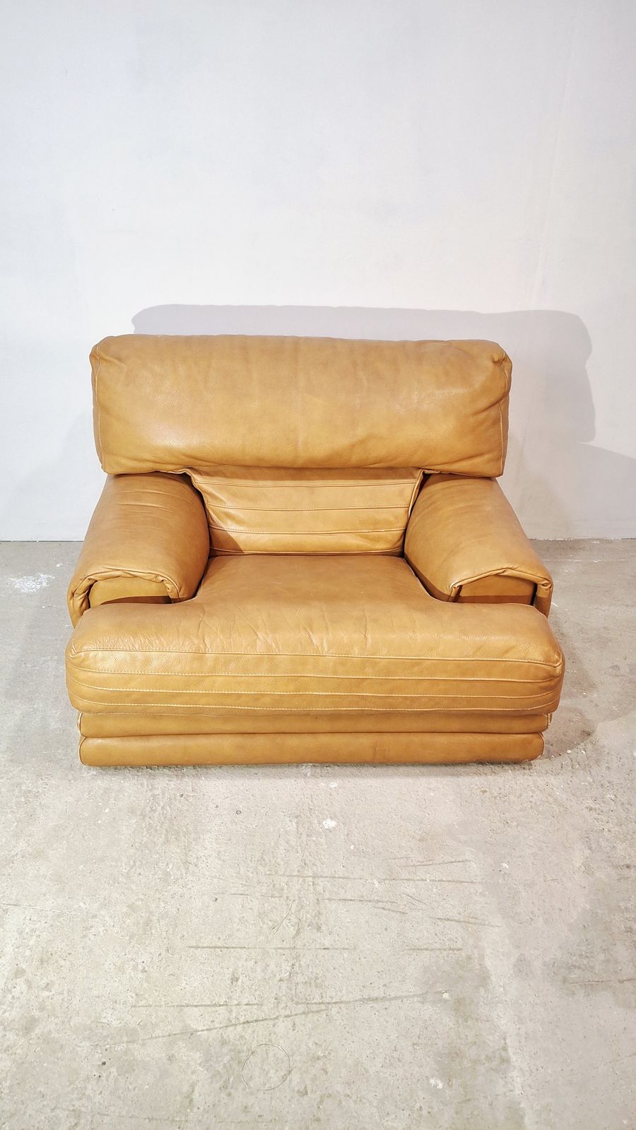 70s Italian Lounge Leather Chair 1 Of 2 photo vinterior