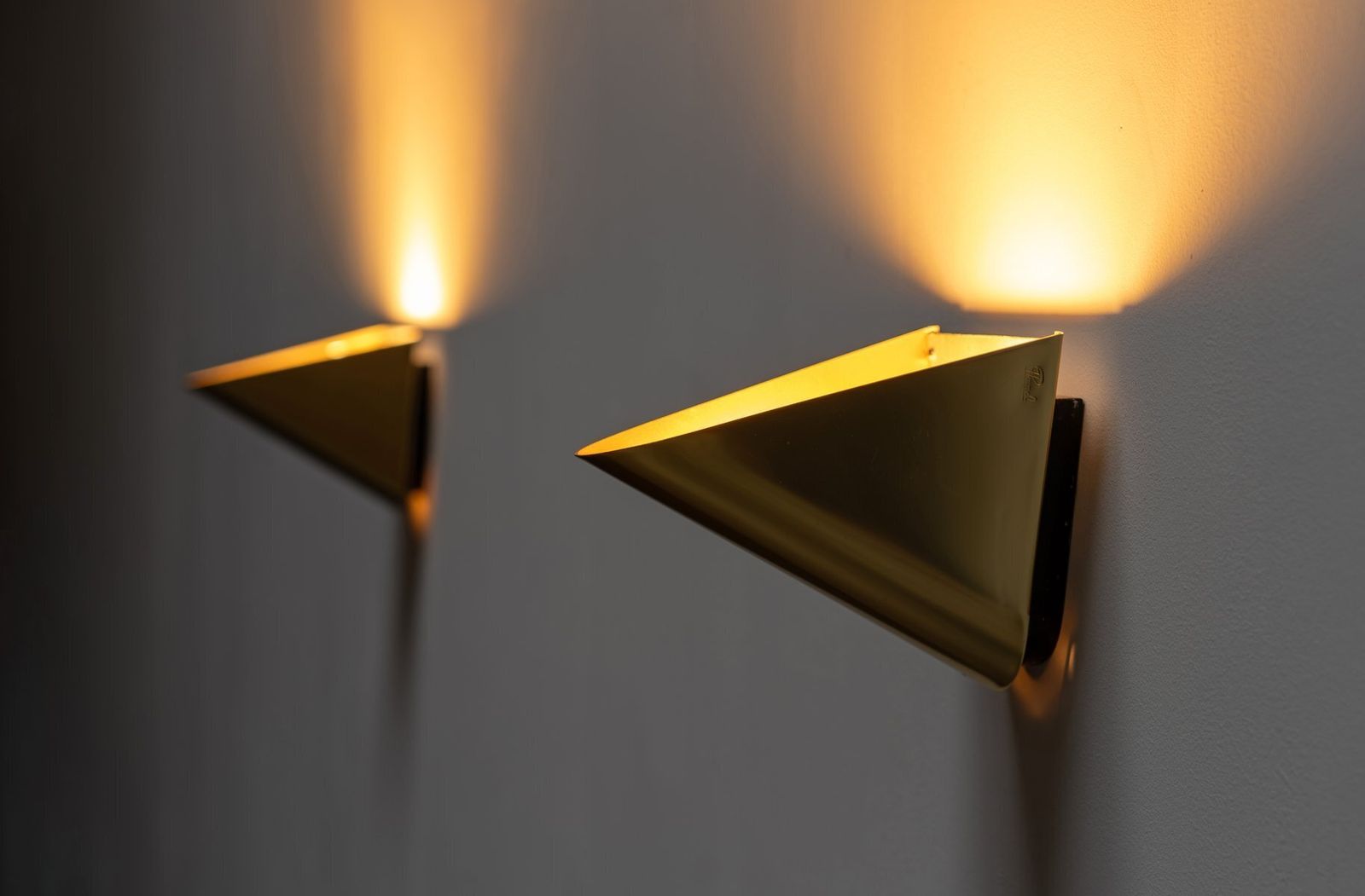 Brass Wall Sconces By Jean Perzel For Atelier Perzel, France, 1960s, Set Of 2 photo vinterior