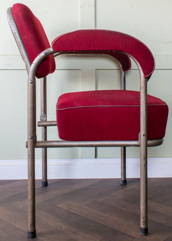 Pair Of Tubular Steel Chairs, Mid 20th Century photo buy