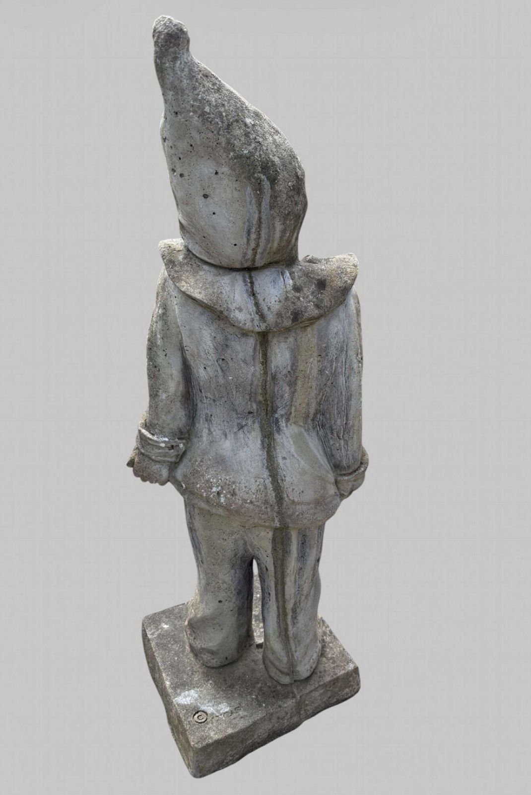 A Lucas Stone Clown/Pierrot Style Garden Ornament photo furniture