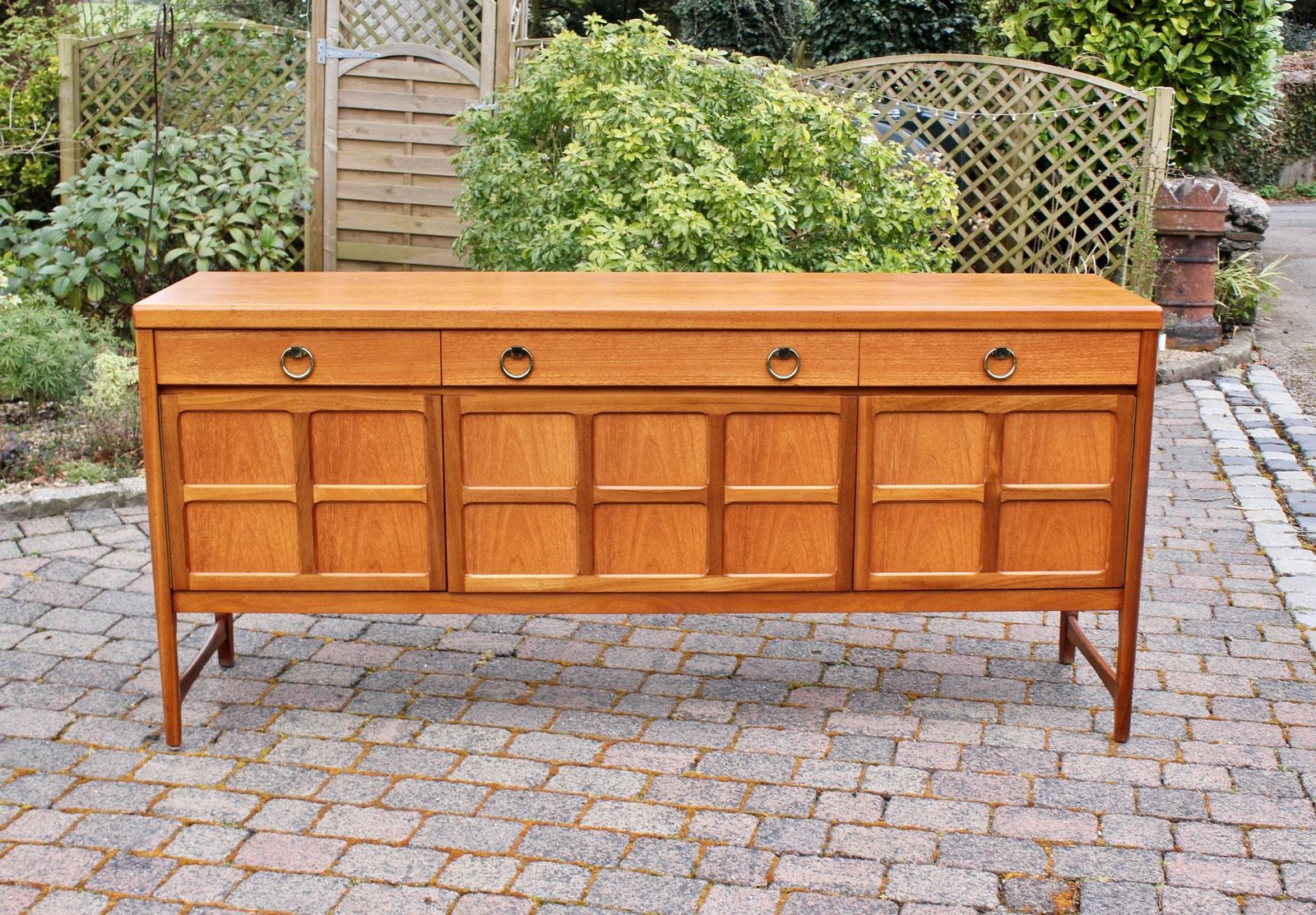 Vintage Nathan Squares Teak Sideboard photo Furniture